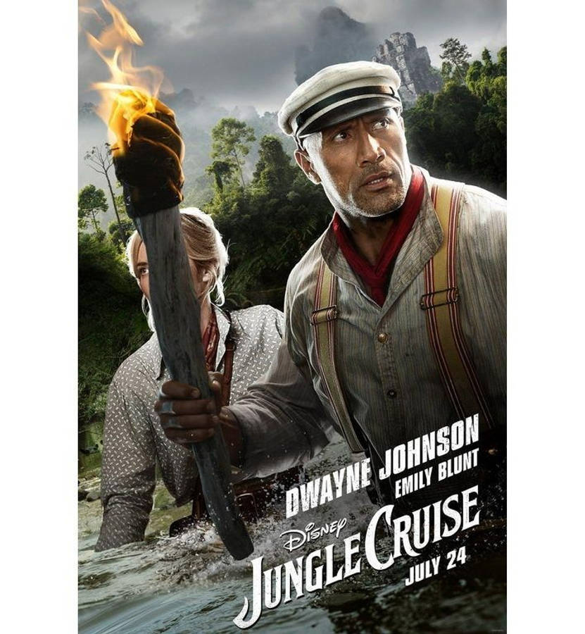Jungle Cruise 2021 Film Poster Picha ya Ukuta