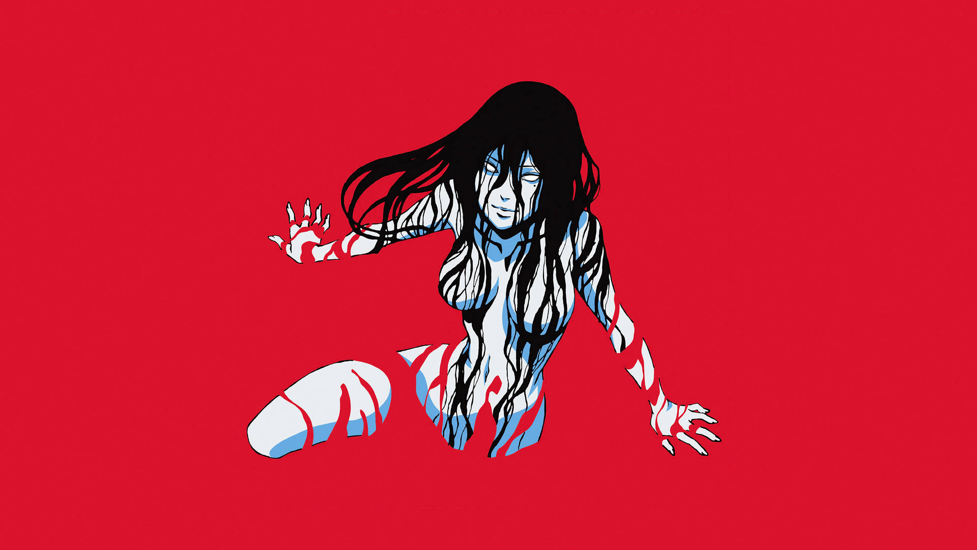 Junji Ito Bwawa la Damu Picha ya Ukuta
