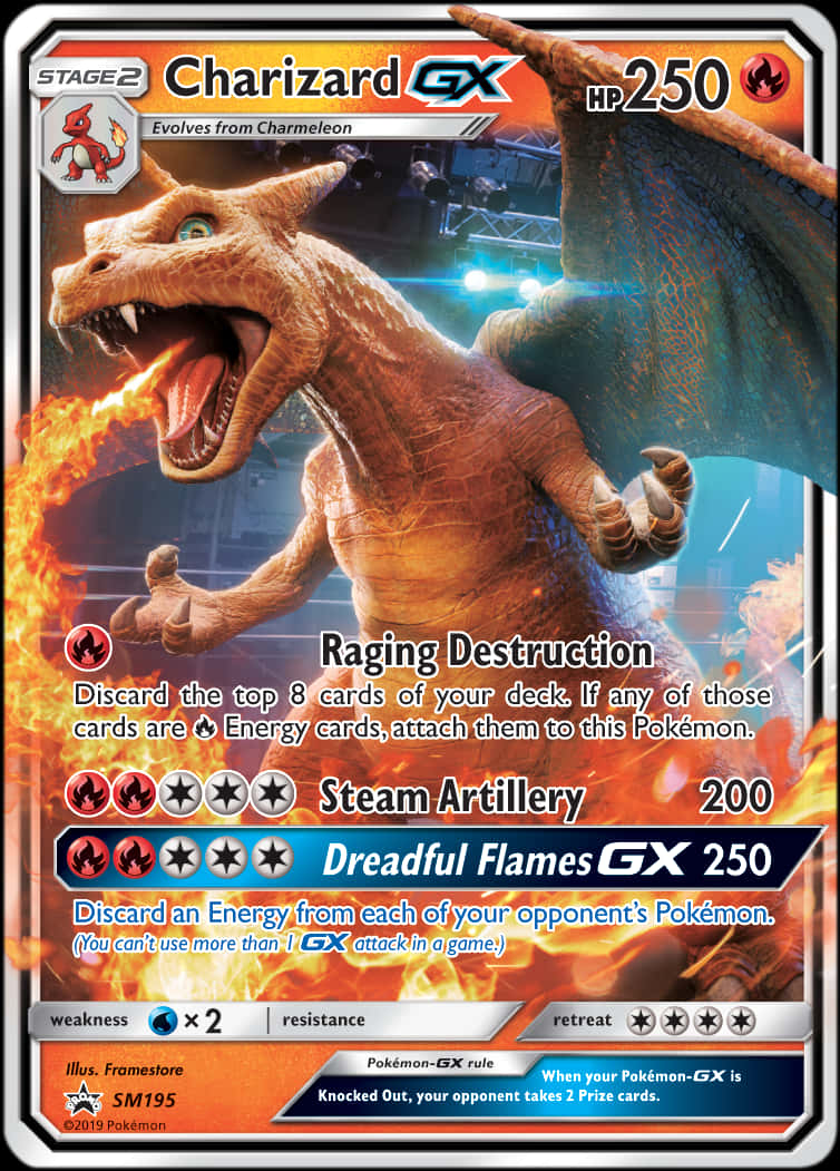 Kadi ya Pokemon Charizard G X Picha ya Ukuta