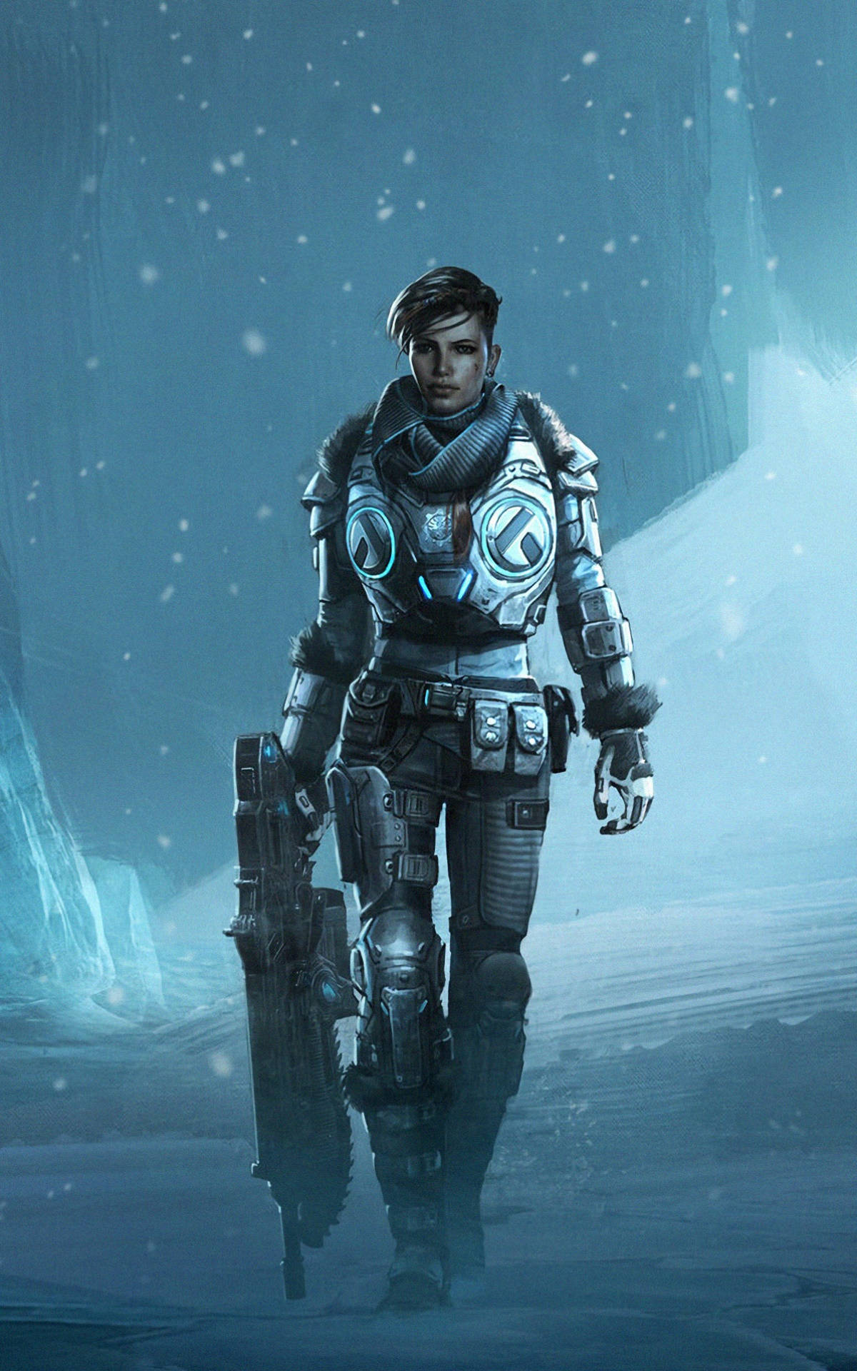 Kait Diaz Anapanda Gears 5 Telefoni Picha ya Ukuta