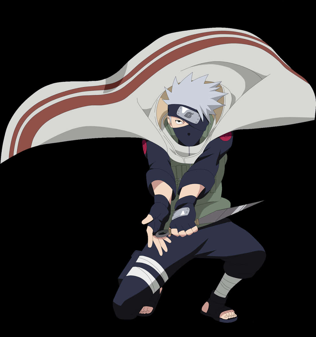 Kakashi Hatake Akiwa Tayari Kwa Vita Picha ya Ukuta