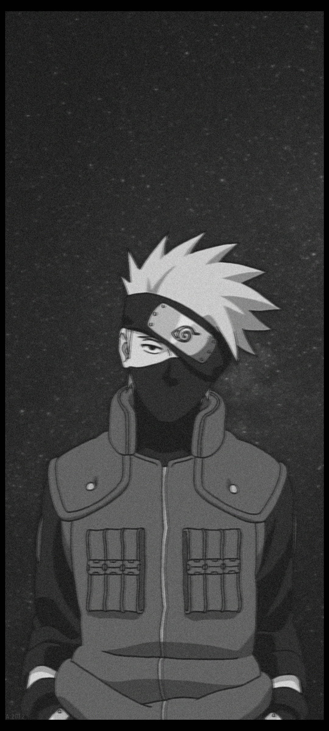 Kakashi Hatake kutoka Naruto Simu 4K Picha ya Ukuta