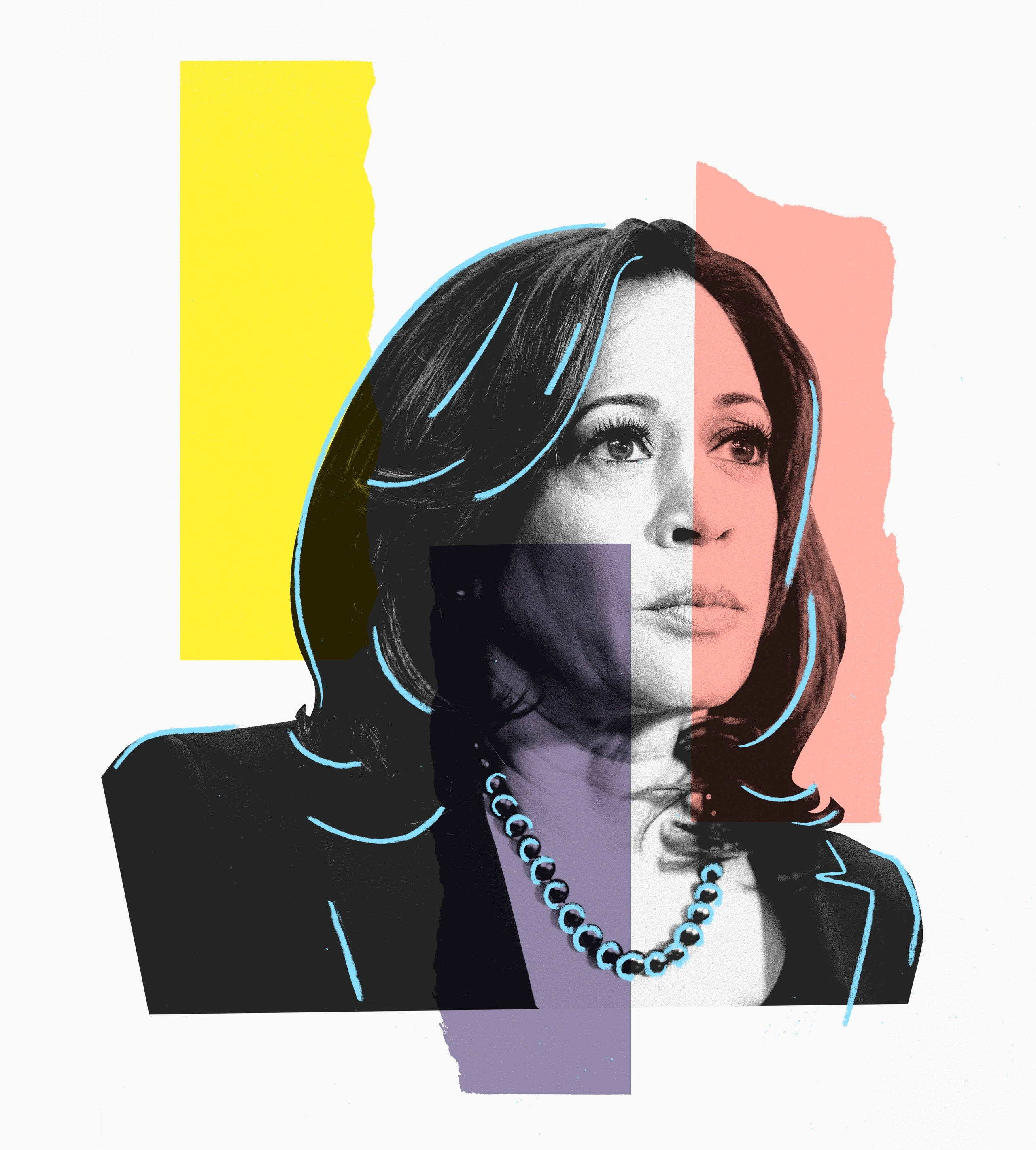 Kamala Harris Art ya Pastel Picha ya Ukuta