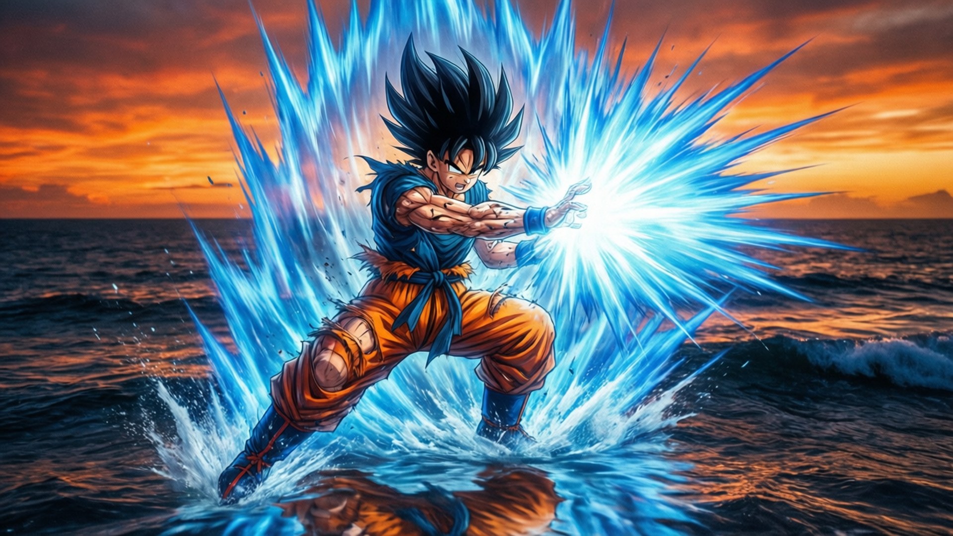 Kamehameha wakati wa Machweo Picha ya Ukuta