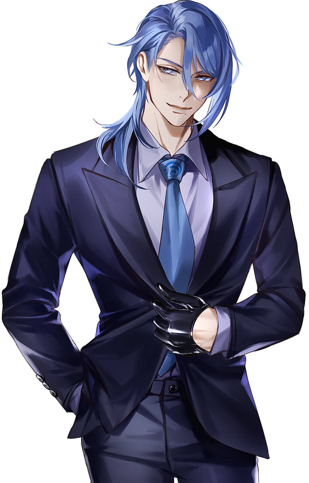 Kamisato Ayato Katika Suti Picha ya Ukuta