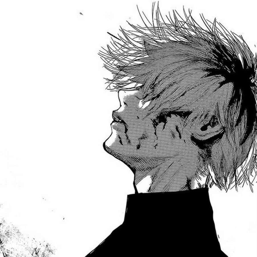 Kaneki Anime Kifo Cha Huzuni Picha ya Ukuta
