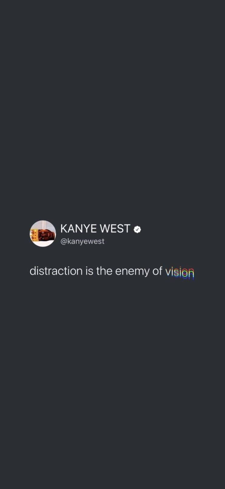 Kanye West Ye Tweet Distraction Picha ya Ukuta