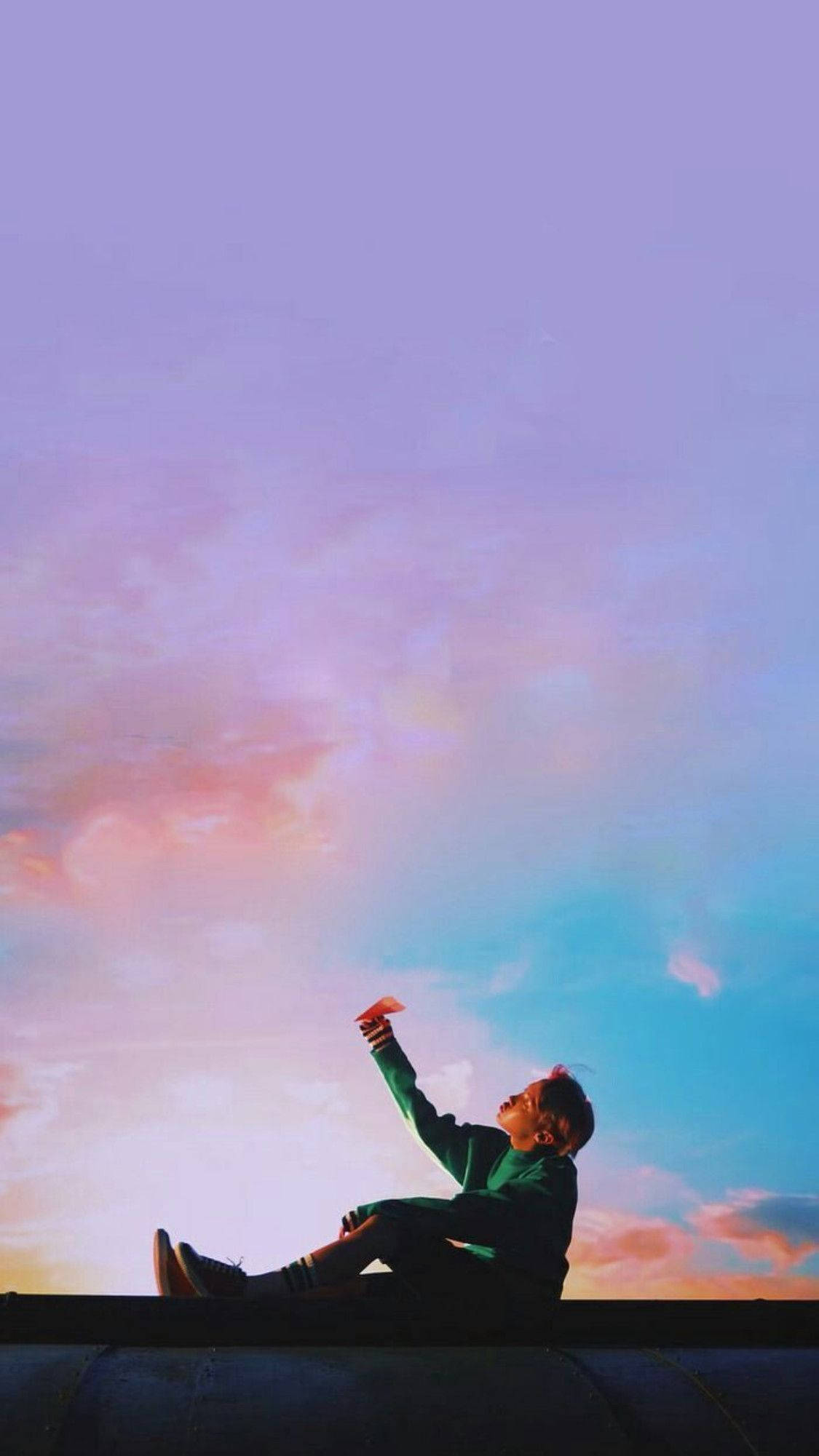 Karatasi ya Ndege ya J-hope wa BTS yenye Urembo Picha ya Ukuta