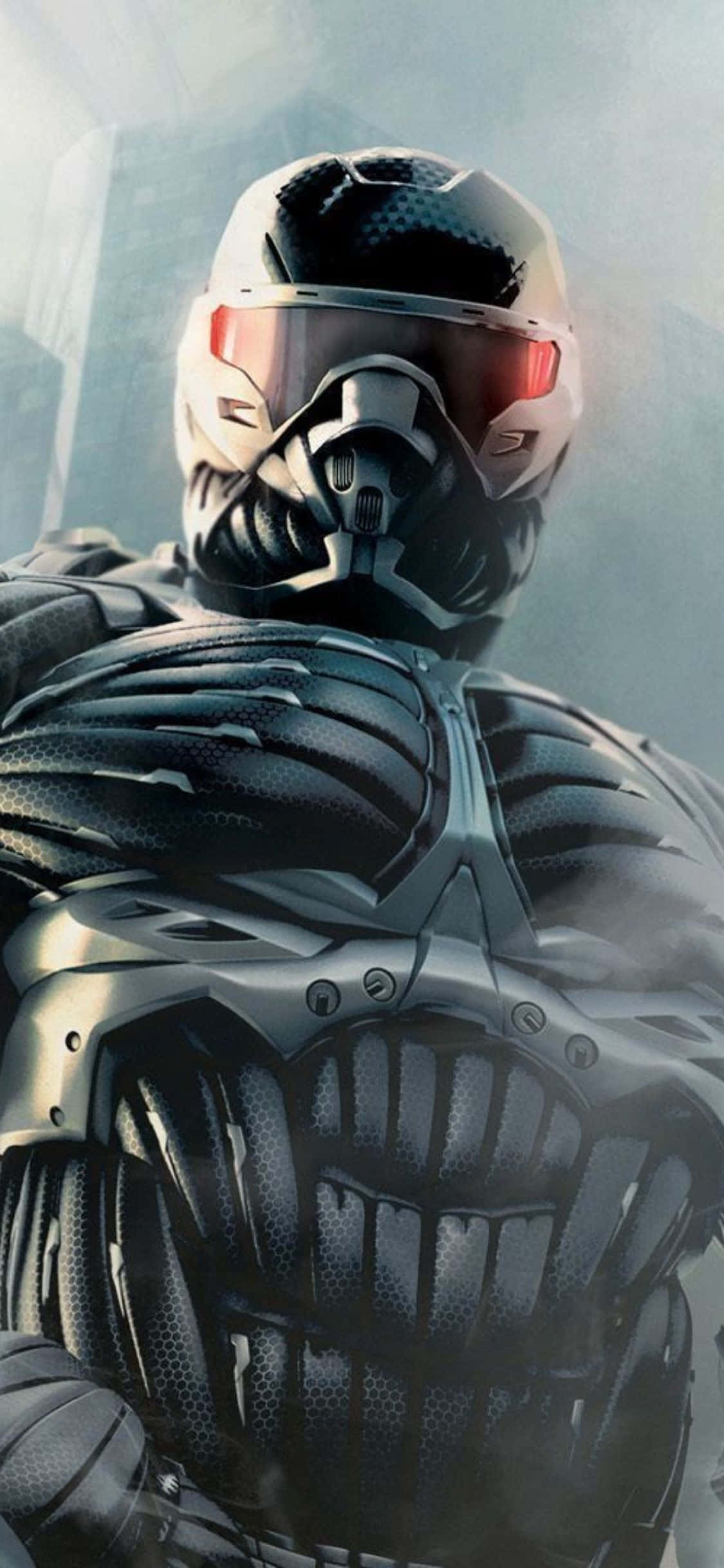 Kashifu Dunia ya Baadaye na Crysis 3 na iPhone X Picha ya Ukuta