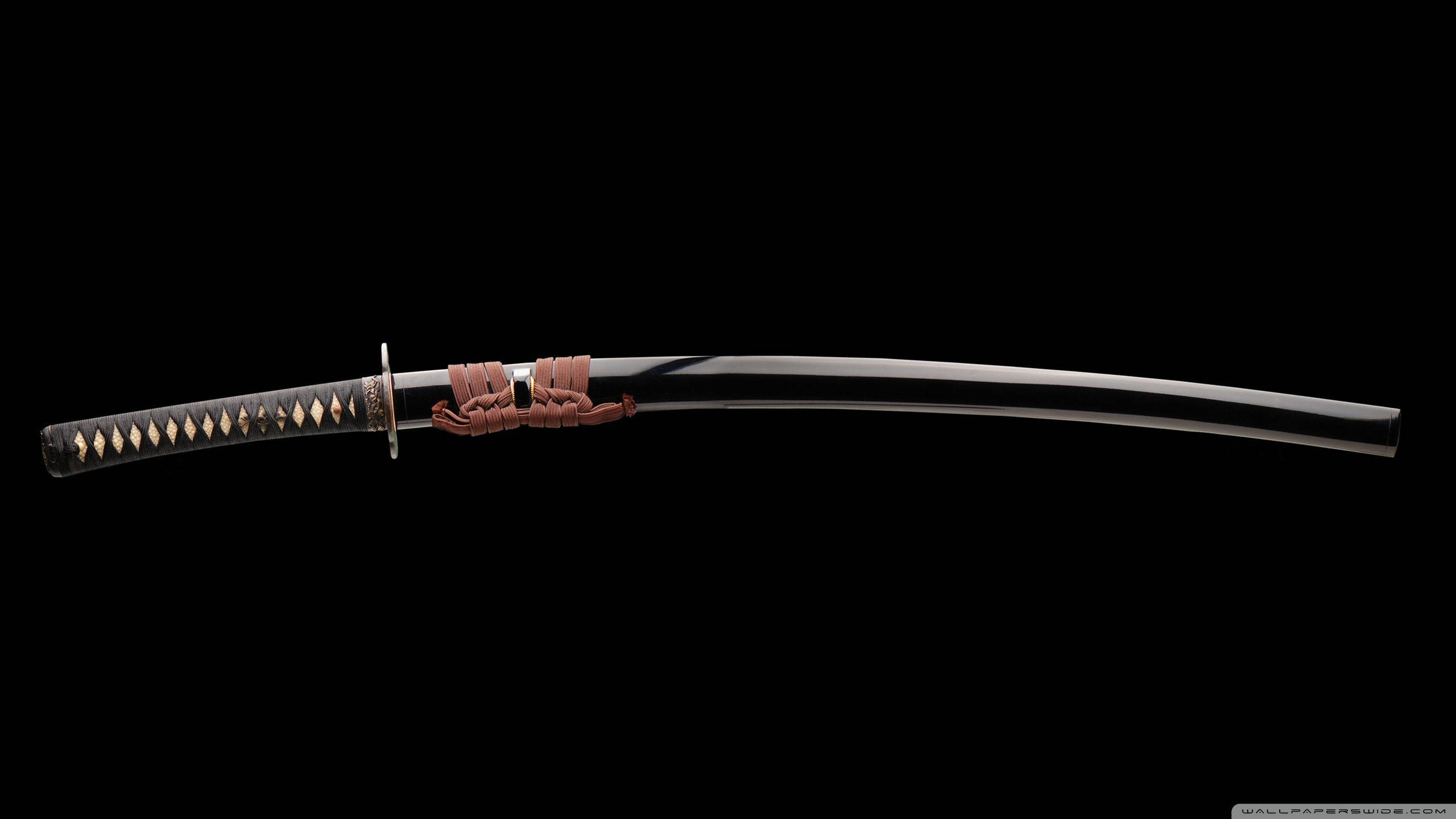 Katana ya Samurai wa Kijapani Picha ya Ukuta