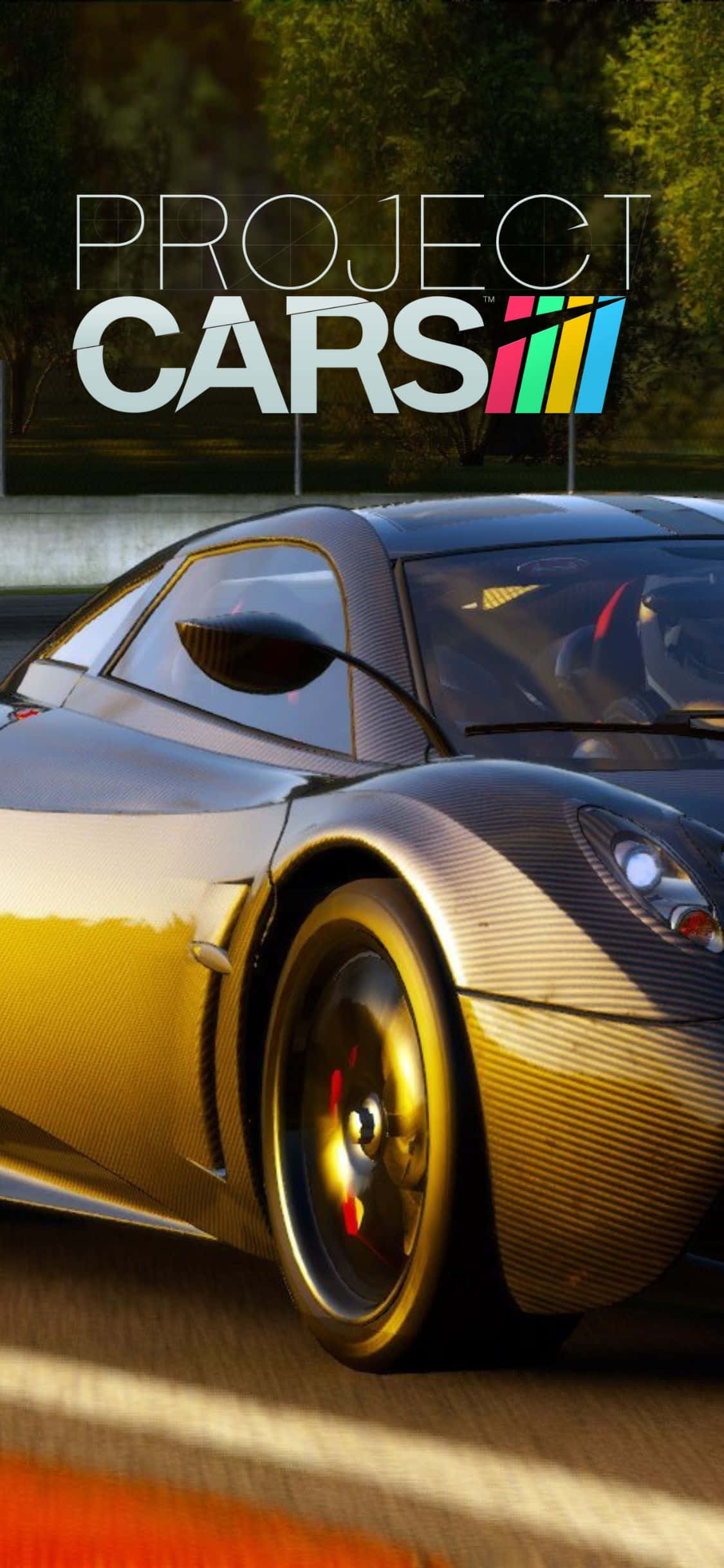 Katika Mwendo: Tawala mwendo na Project Cars na iPhone Xs mpya. Picha ya Ukuta