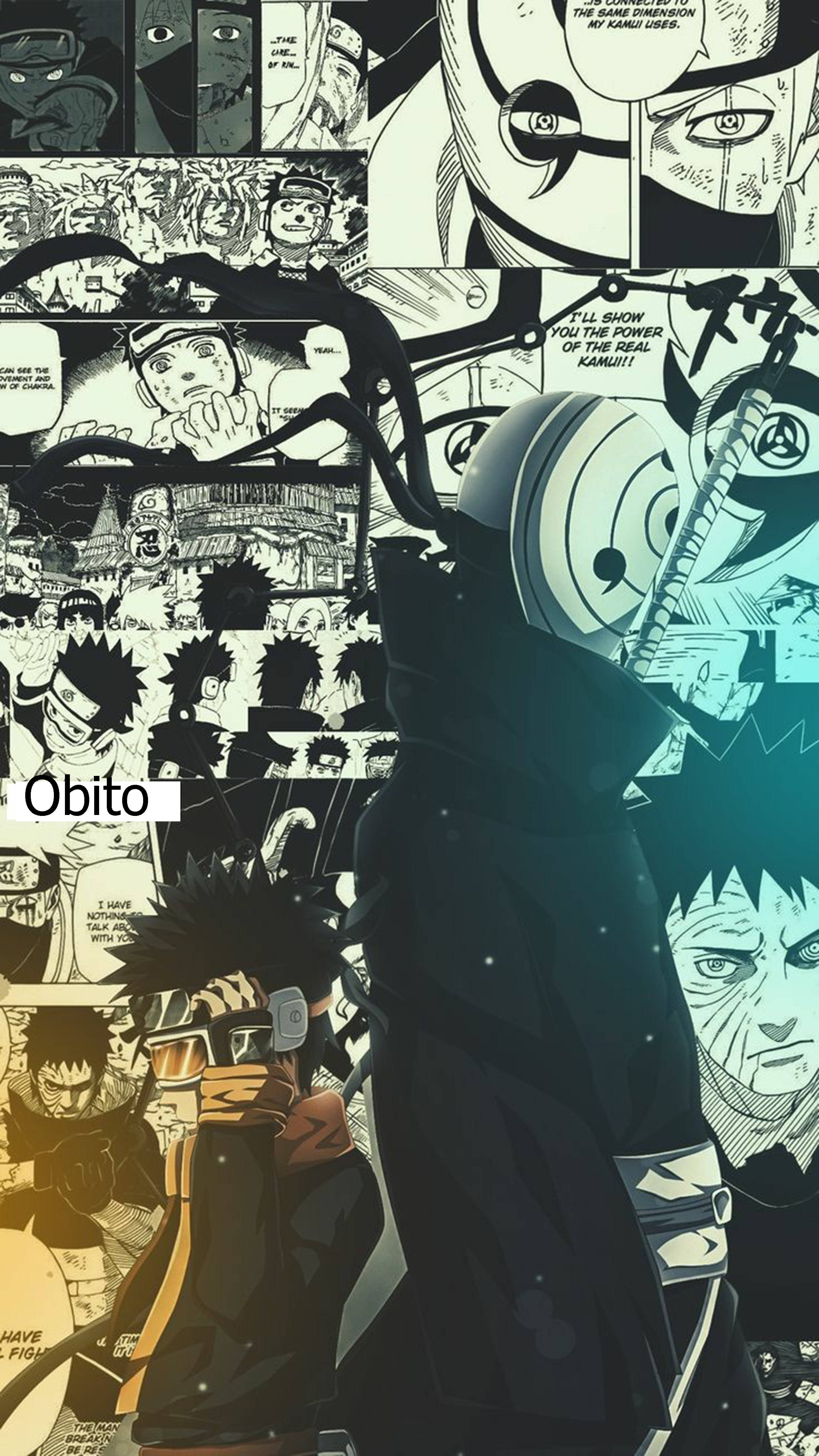 Katuni Obito Uchiha 4K Picha ya Ukuta