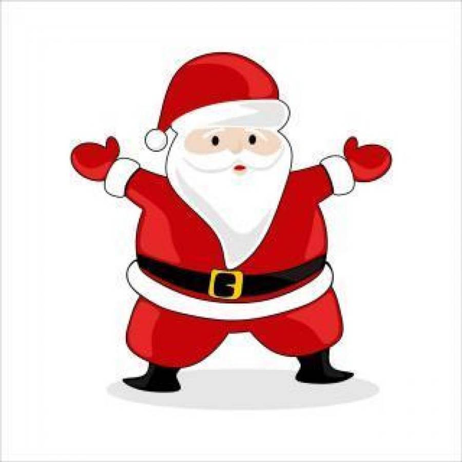 Katuni ya Santa Claus Mrembo Picha ya Ukuta