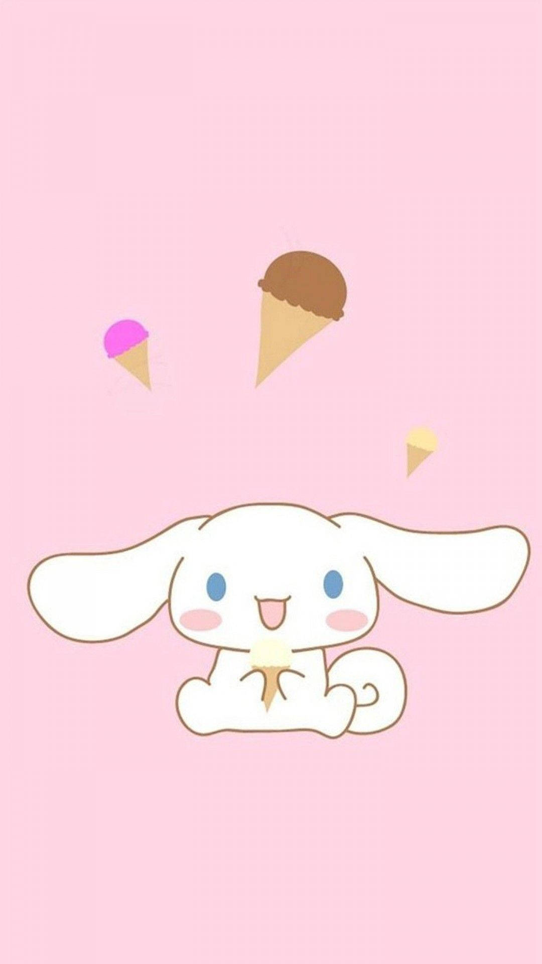 Kawaii HD Cinnamoroll Akila Ice Cream Picha ya Ukuta