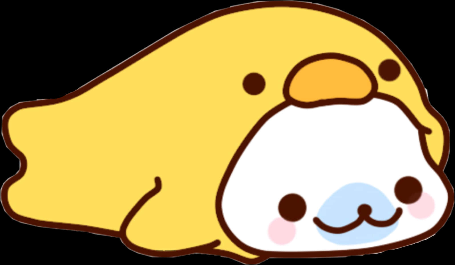 Kawaii Sili ya Katuni Akiwa Chini.PNG Picha ya Ukuta