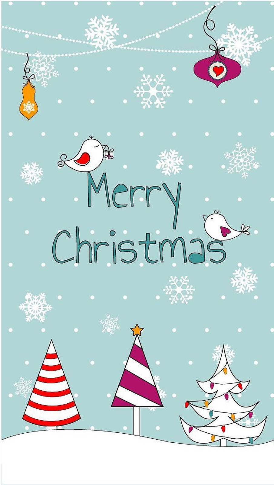 Kazi ya Sanaa ya Krismasi ya Kupendeza Picha ya Ukuta