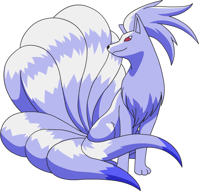 Kazi ya Sanaa ya Ninetales Inayong'aa Picha ya Ukuta