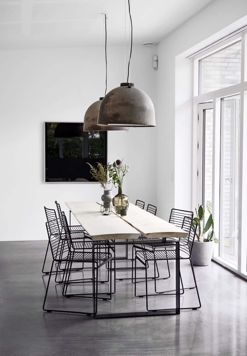 Kazi za sanaa za minimalism aesthetic zenye rangi nyeusi na nyeupe Picha ya Ukuta