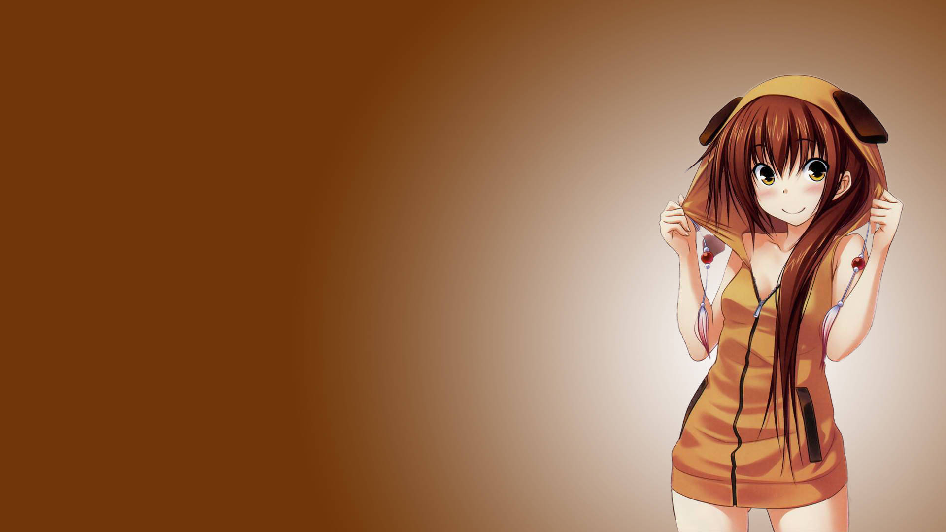 Kazuko Kawakami Wasichana wa Anime Hoodie Picha ya Ukuta