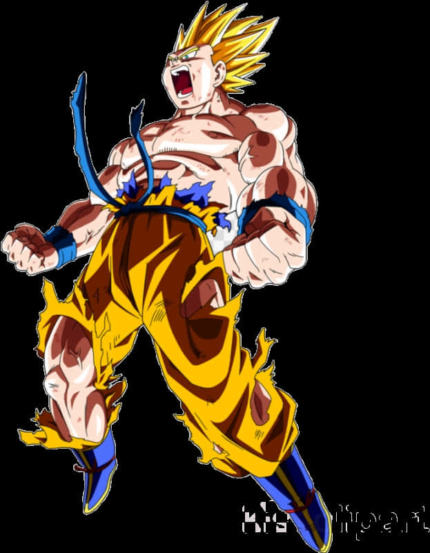 Keeli ya Vita ya Super Saiyan Picha ya Ukuta