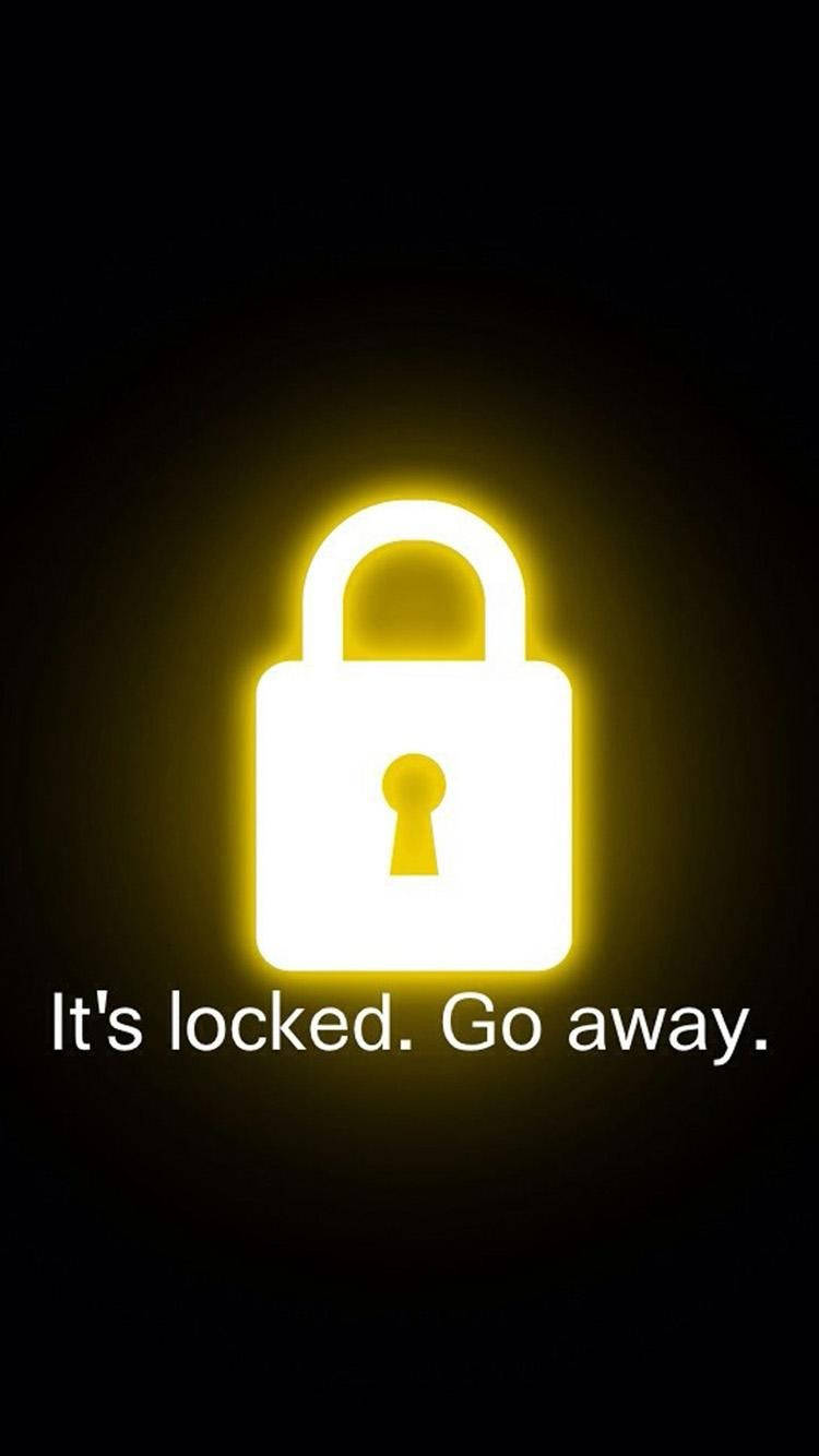Keep your secrets safe - Golden Padlock Picha ya Ukuta