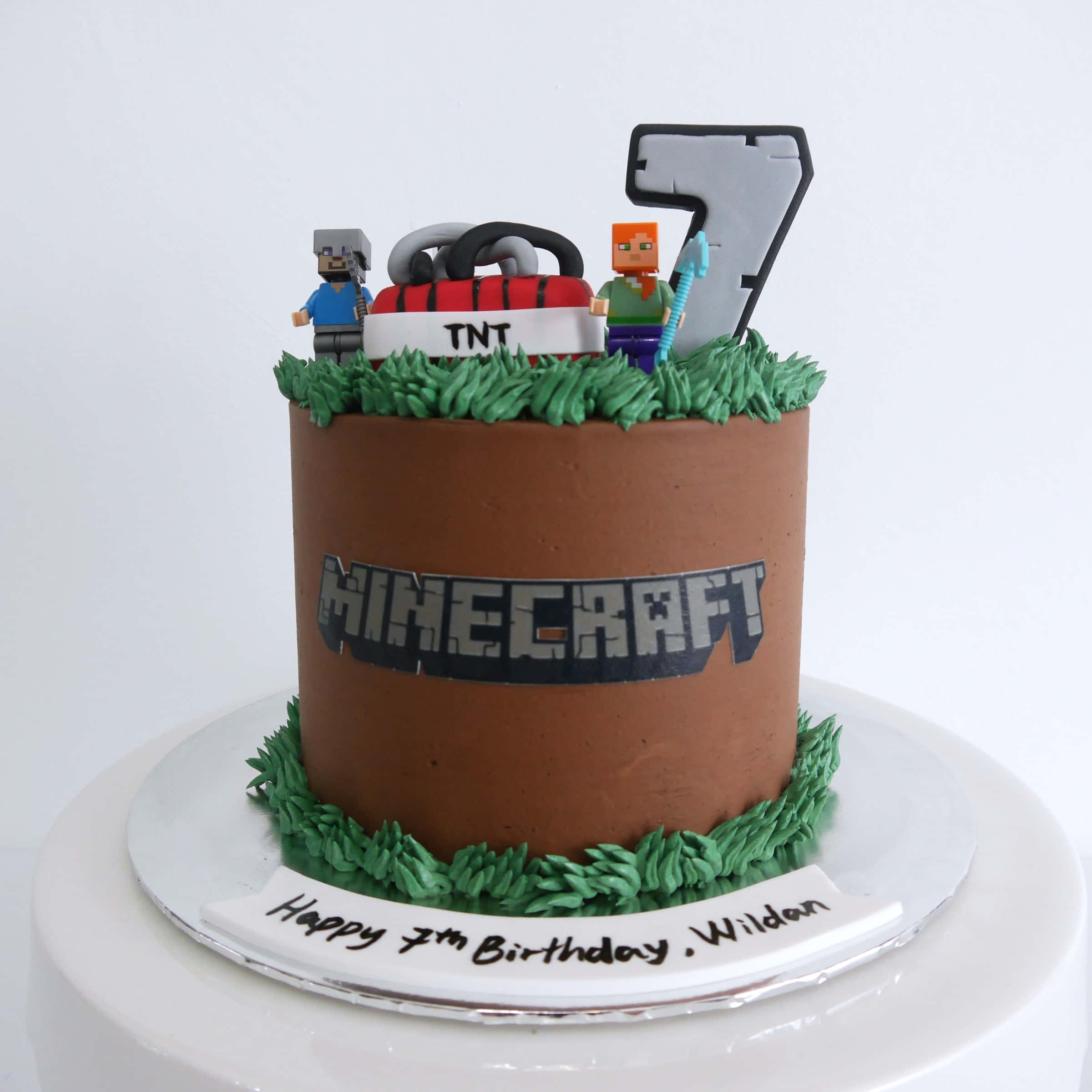 Keki ya Minecraft ya Kuvutia Picha ya Ukuta