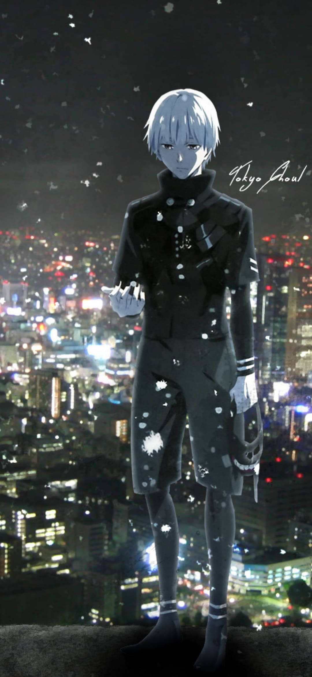 Ken Mask Off Tokyo Ghould iPhone Background Picha ya Ukuta