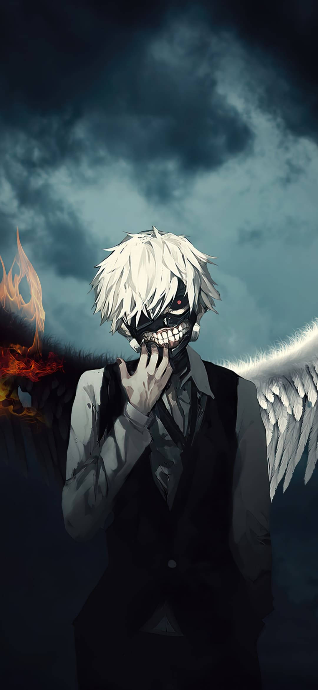 Ken With Wings Tokyo Ghoul iPhone Background Picha ya Ukuta