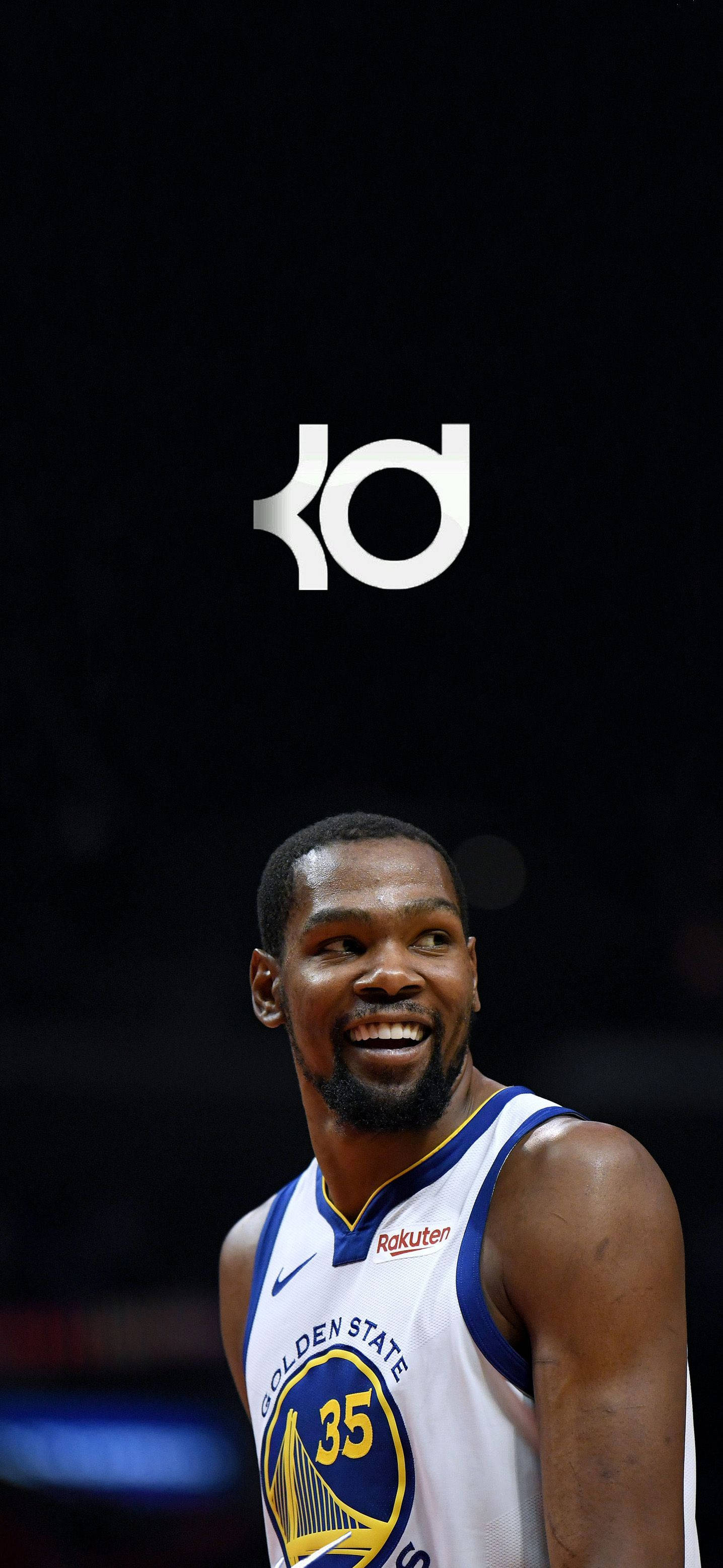 Kevin Durant Smile Na Logo Picha ya Ukuta