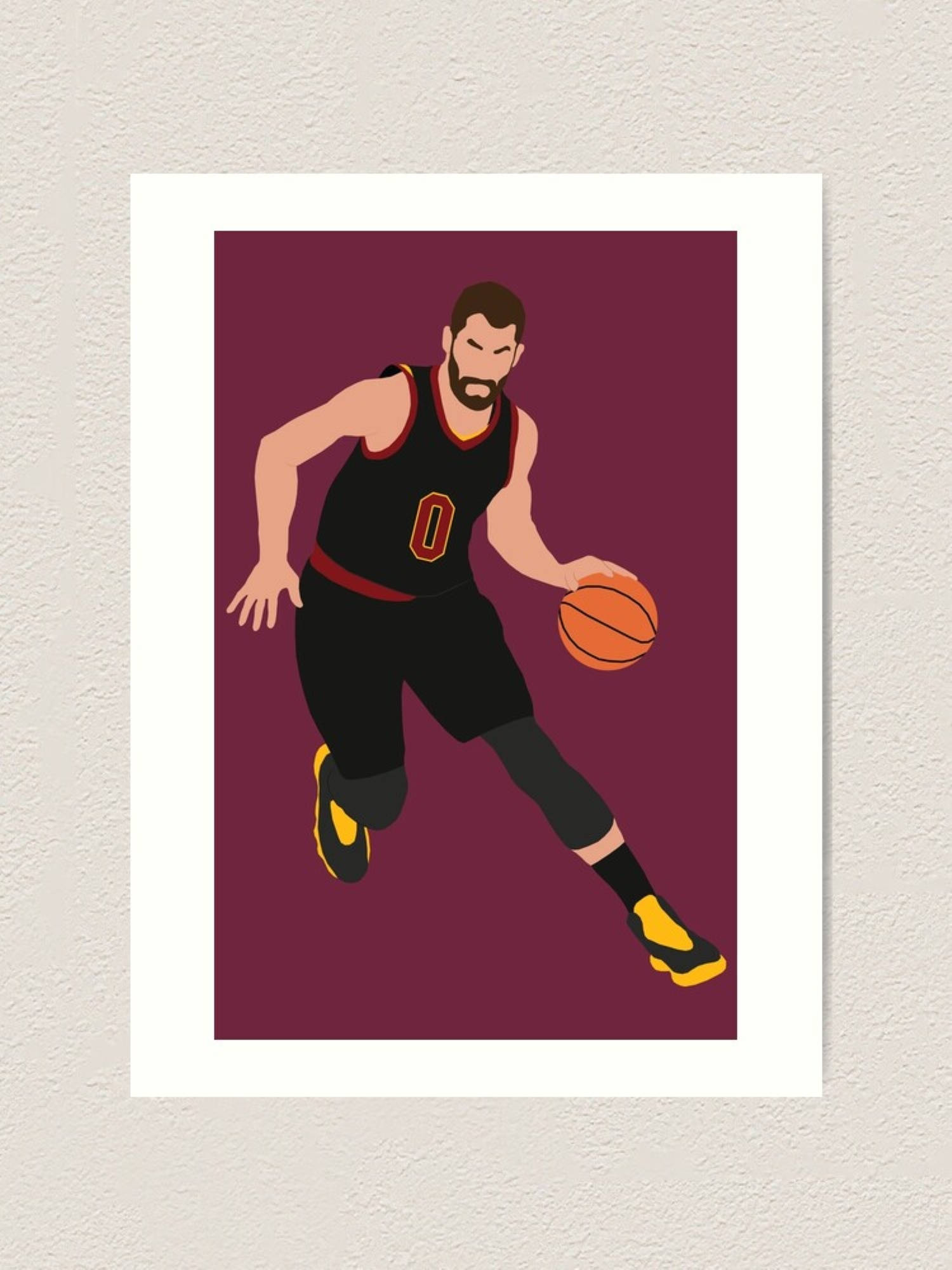 Kevin Love Caricature Picha ya Ukuta