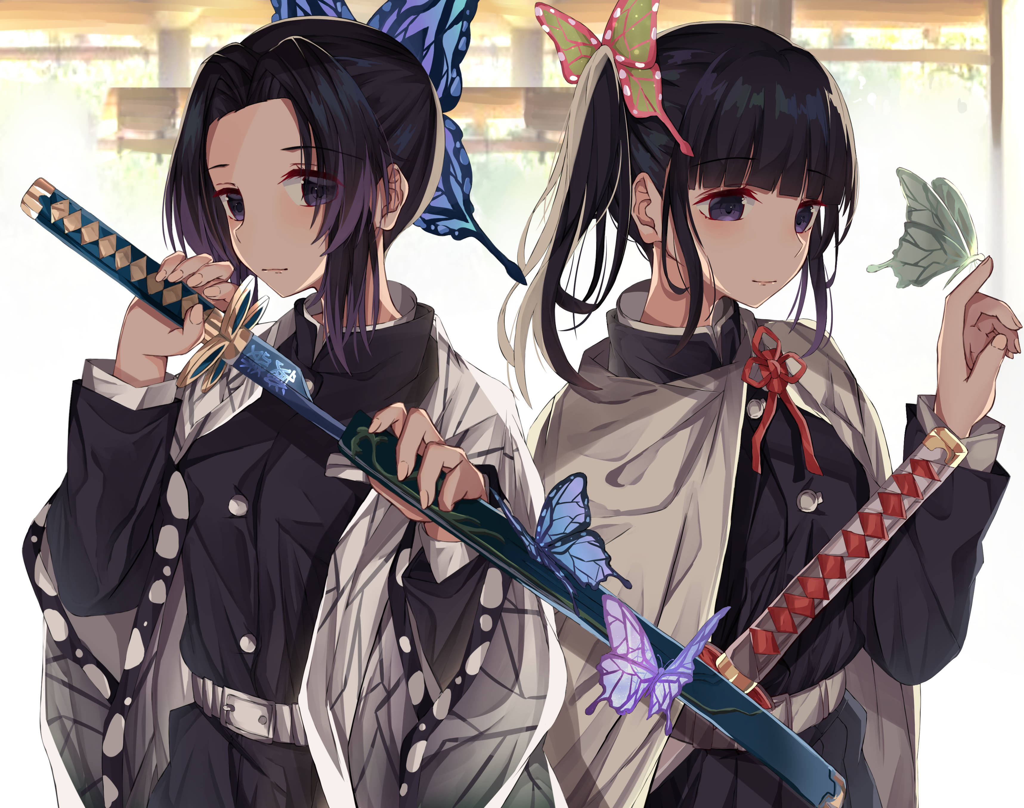 Kiboko wa Wadudu wa Demon Slayer 4K Picha ya Ukuta