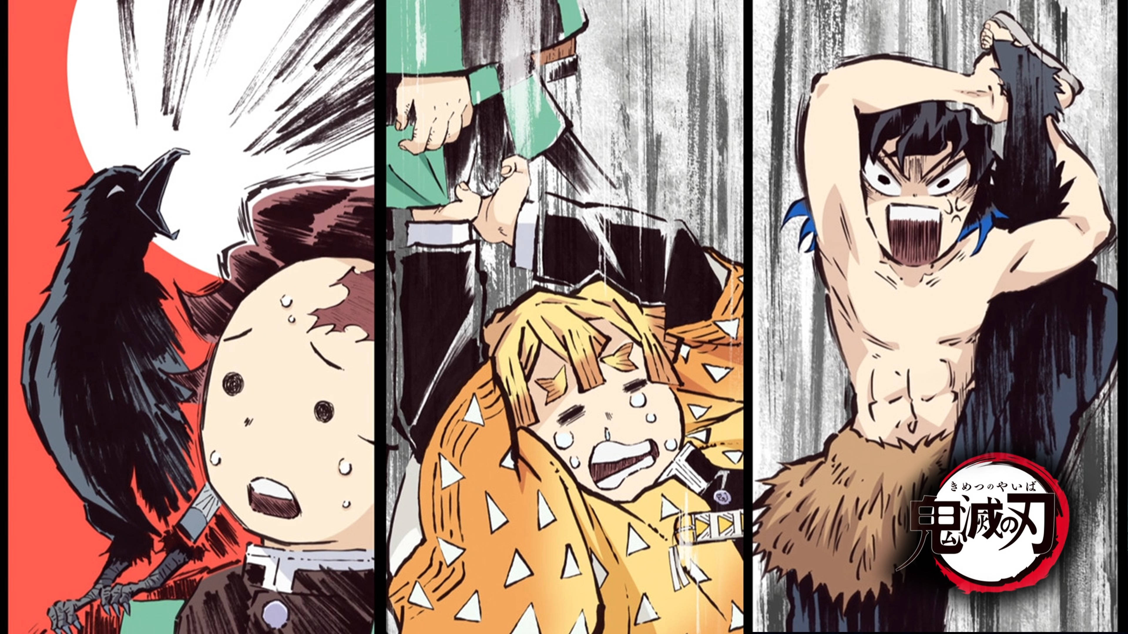 Kicheko cha Demon Slayer 4K Picha ya Ukuta