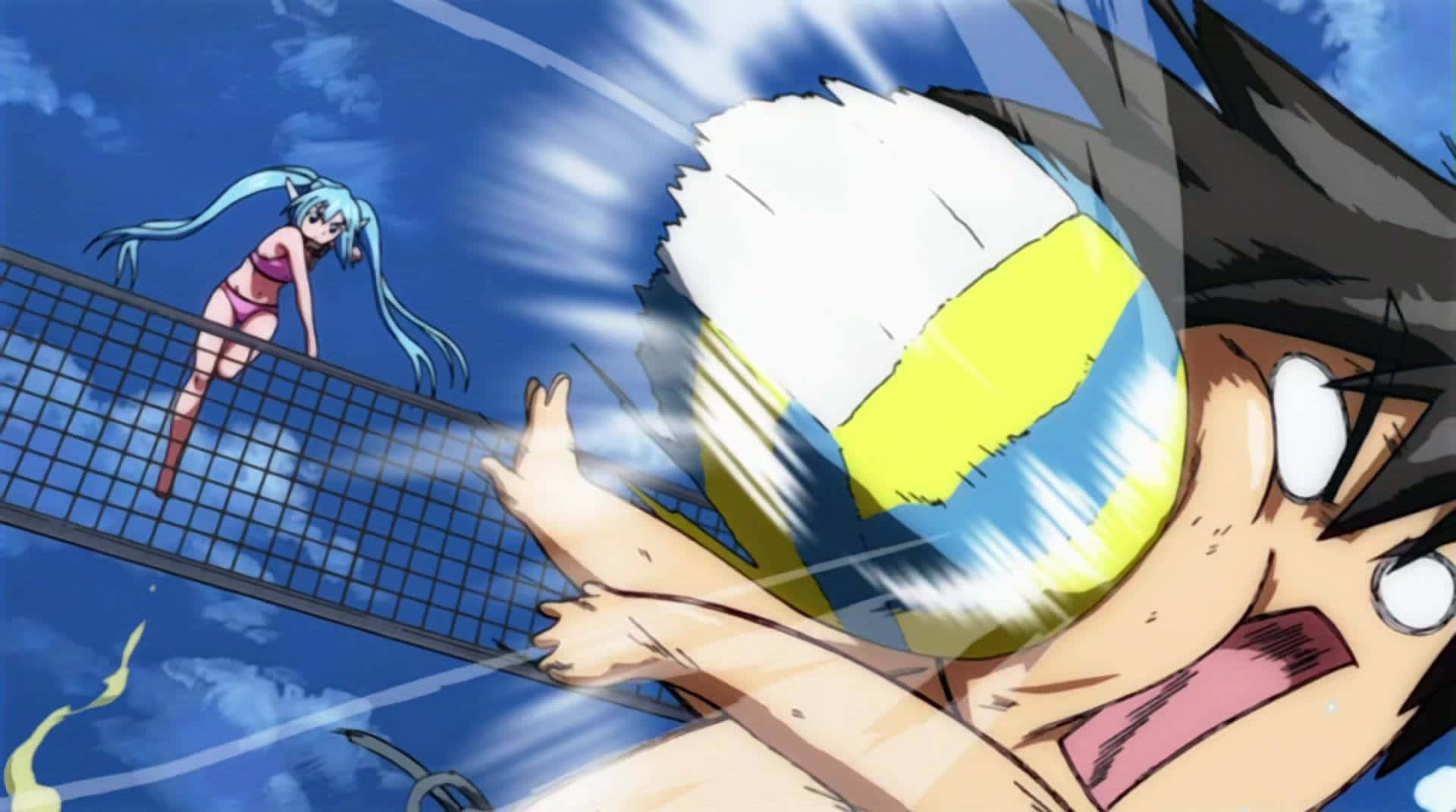 Kicheko Kila Mahali na Mandhari ya Kichekesha ya Anime ya Mtandaoni Picha ya Ukuta