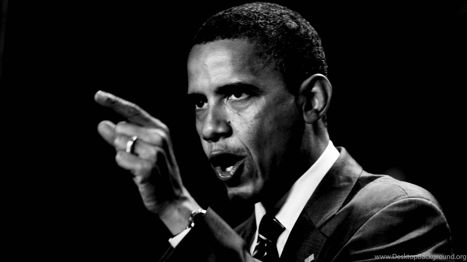 Kichwa: Barack Obama Akisambaza Khutuba Picha ya Ukuta