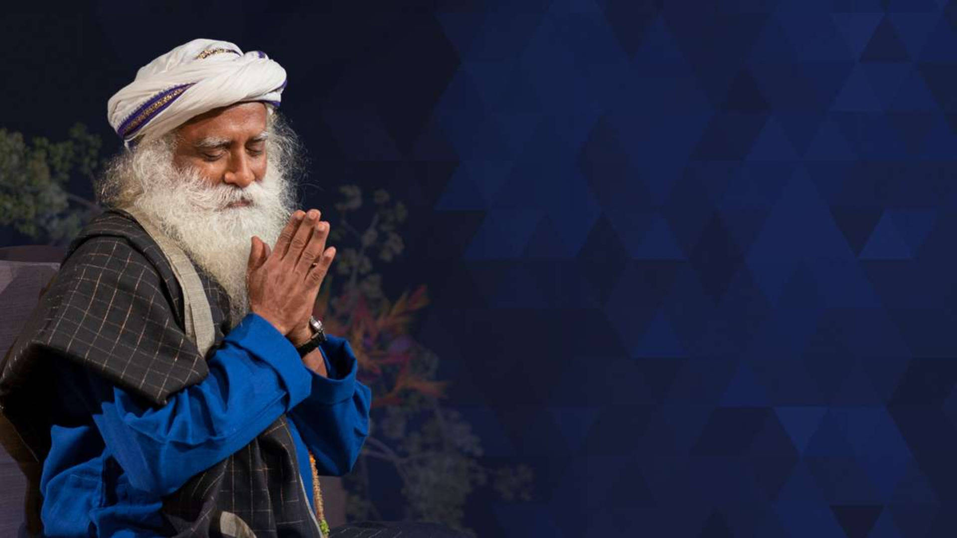 Kichwa cha Sadhguru Akitafakari Picha ya Ukuta