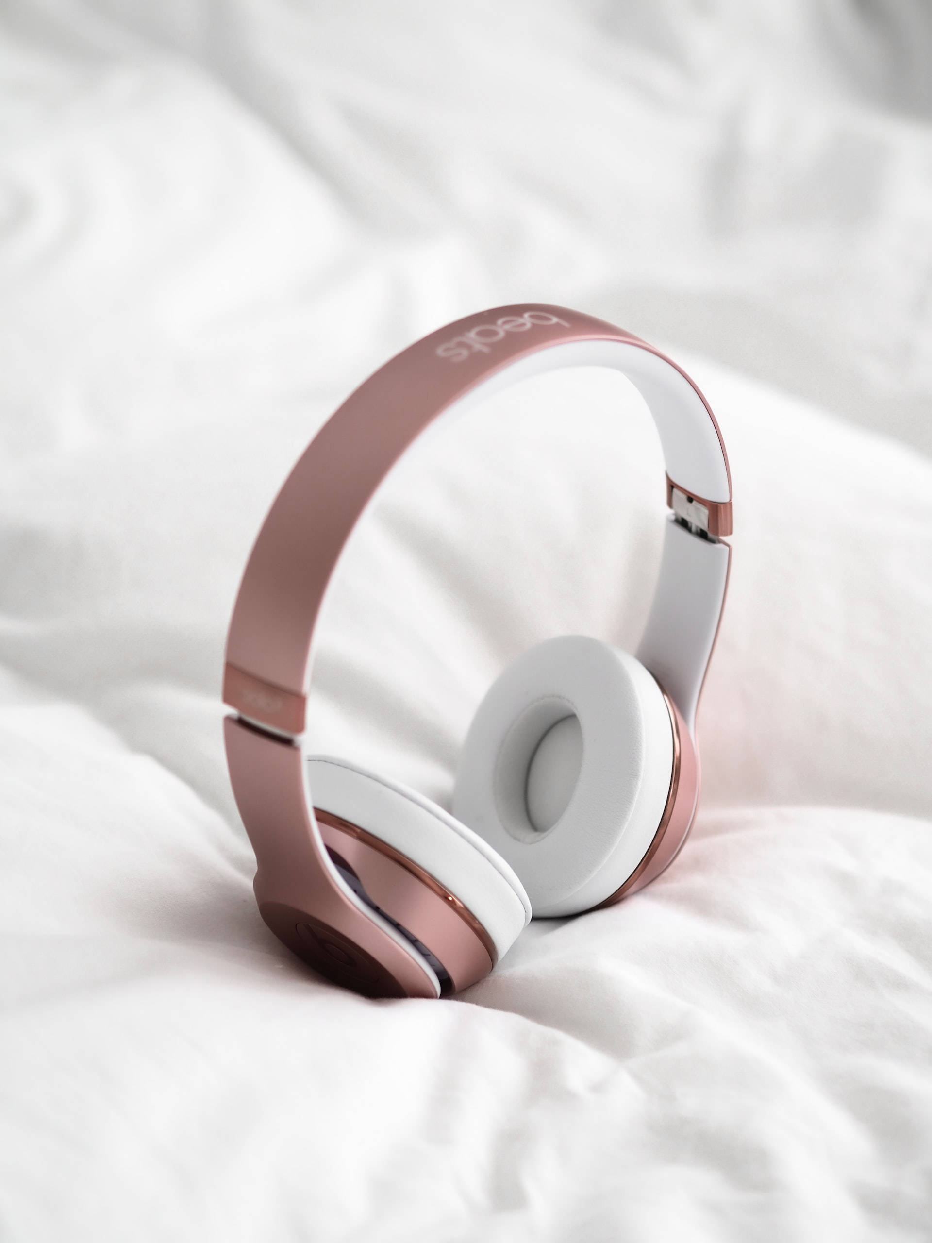 Kichwa cha Sauti cha Rangi ya Rose Gold Picha ya Ukuta