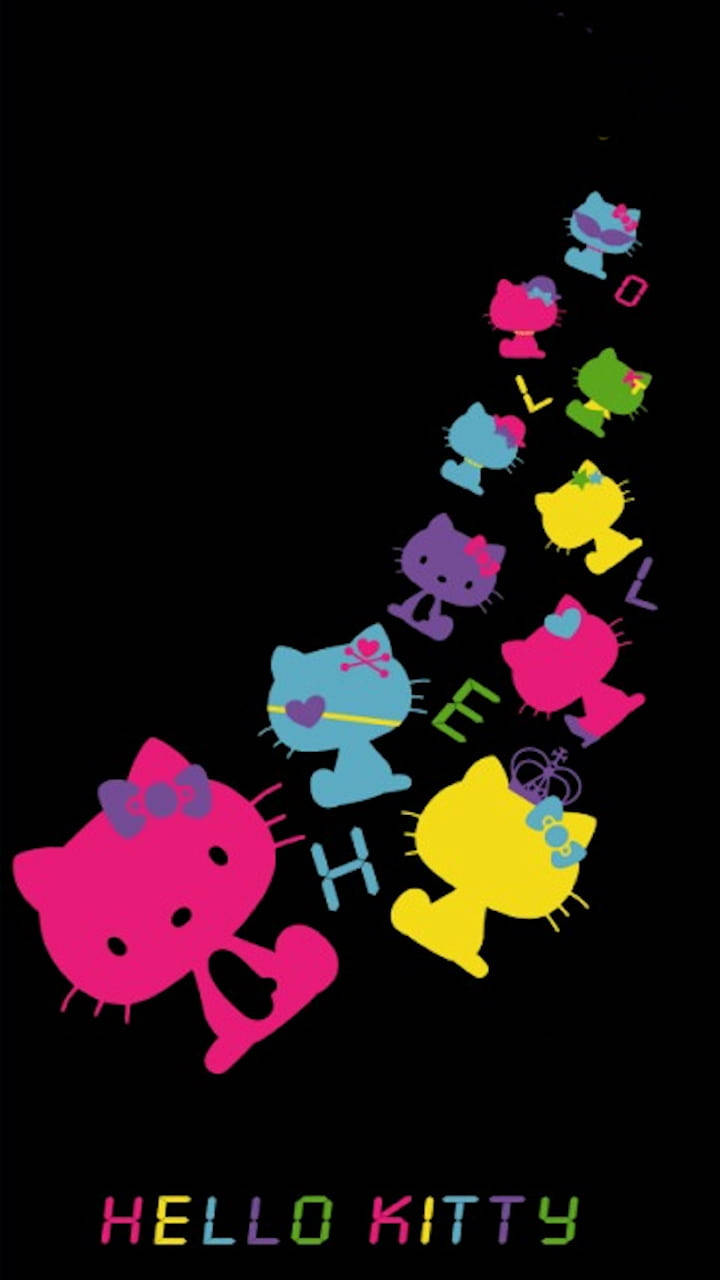 Kichwa: Mcheshi na Ajabu Nyeusi Hello Kitty Picha ya Ukuta