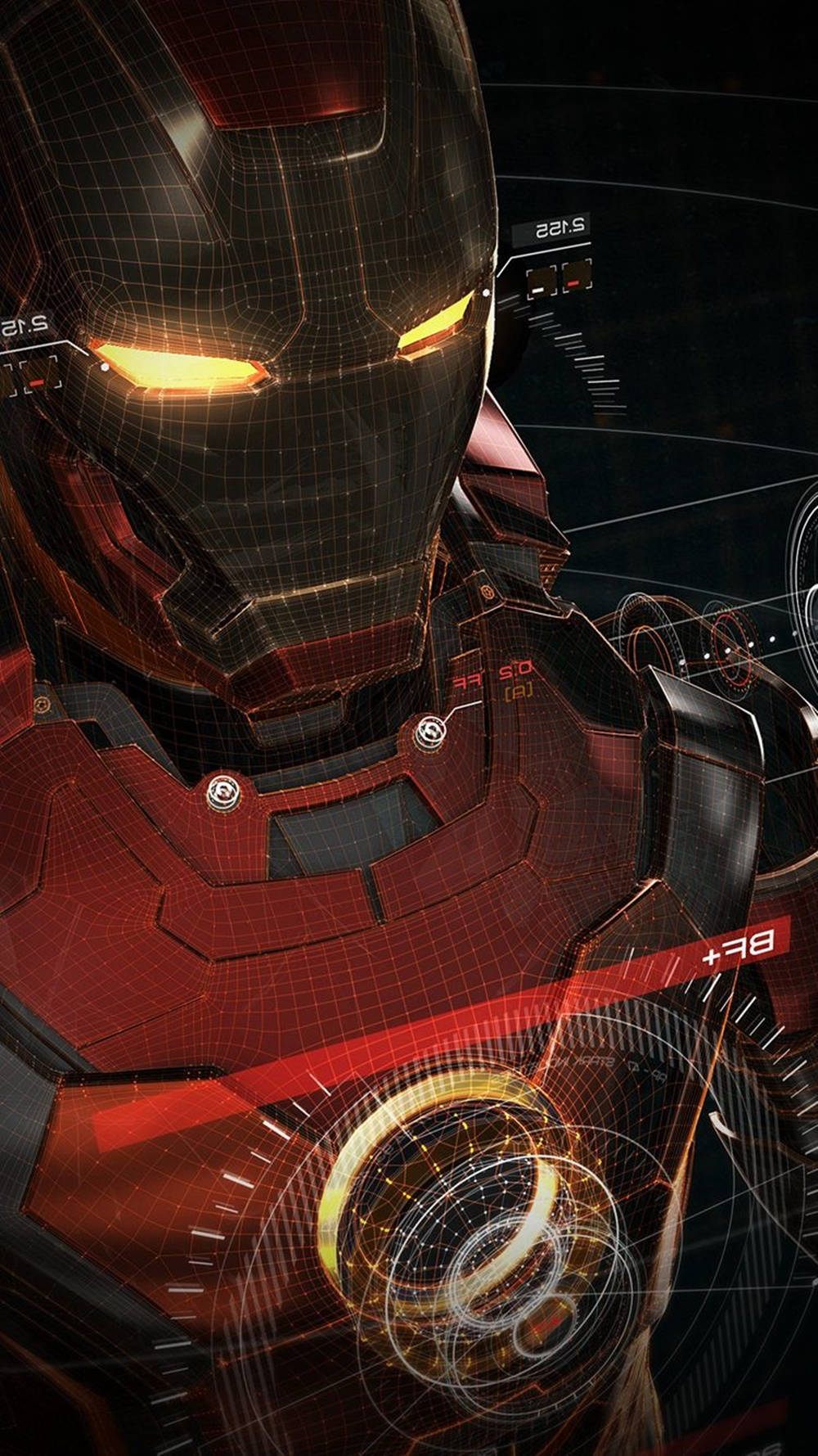 Kichwa: Simu ya Kifahari ya Iron Man yenye Muundo wa Roboti Picha ya Ukuta