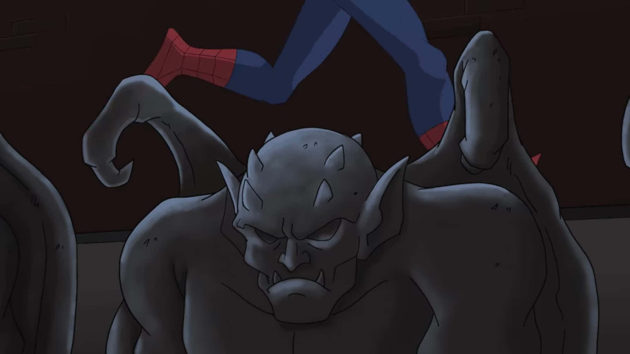 Kichwa: Spider-Man wa Ajabu Akiruka Juu ya Jiji Picha ya Ukuta