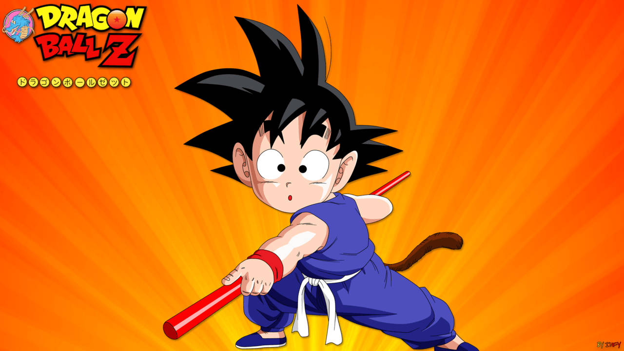 Kid Goku Katika Ulimwengu wa Dragon Ball Z Picha ya Ukuta