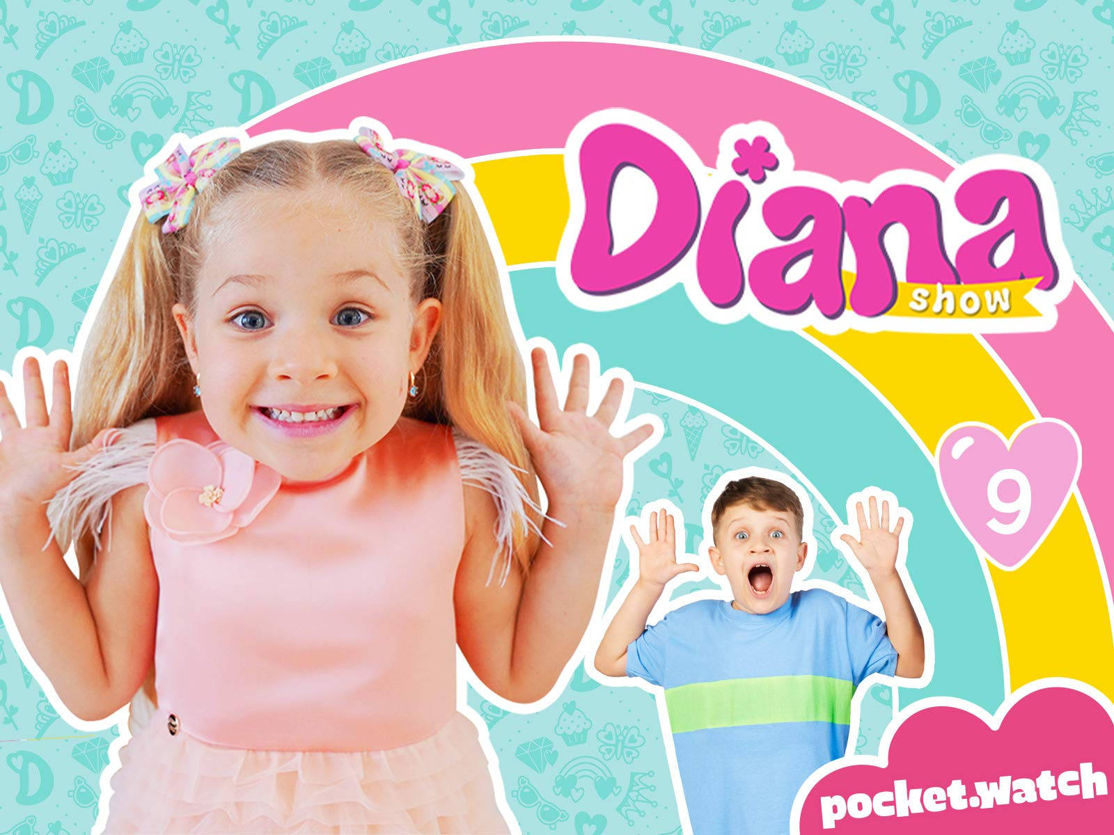 Kids Diana Show Mikono Juu Picha ya Ukuta
