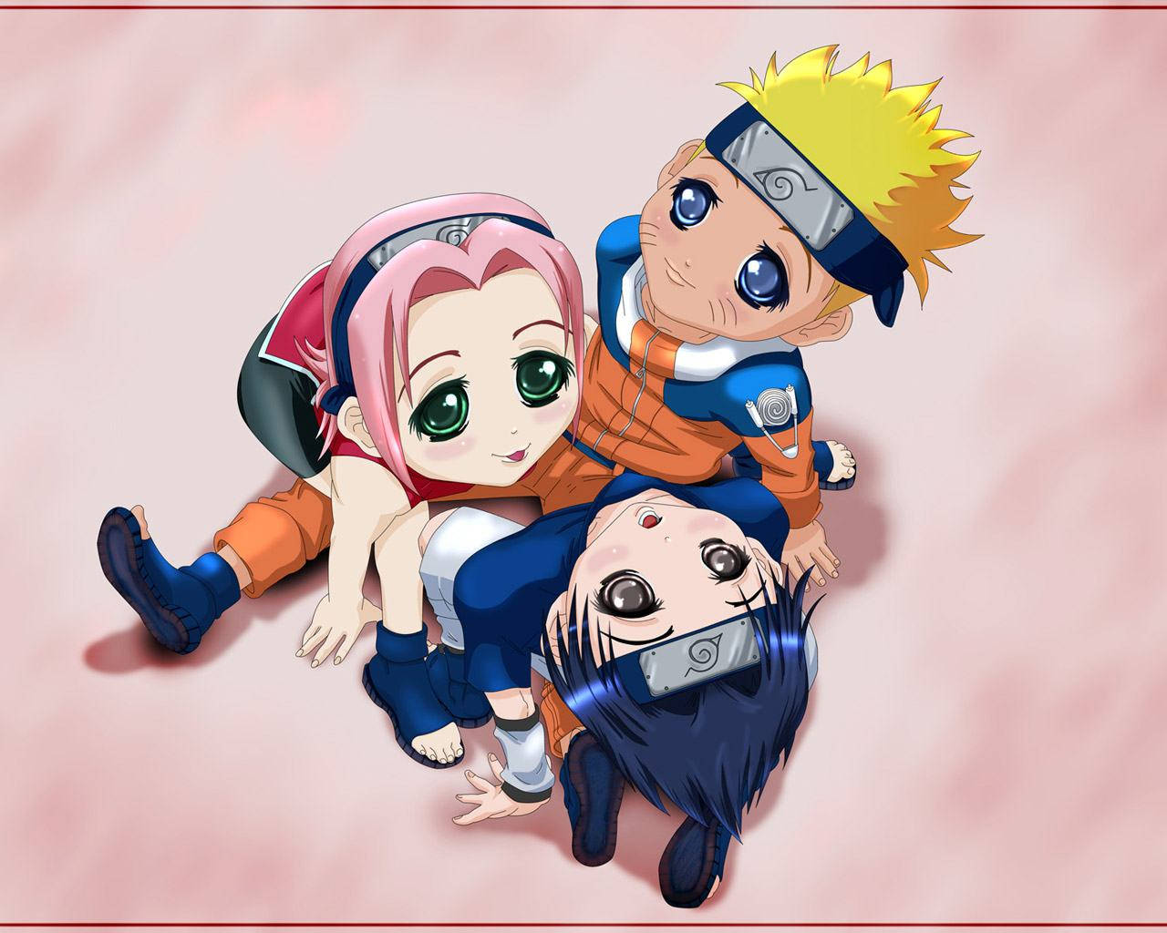 Kielelezo cha Mtoto Mzuri cha Naruto Picha ya Ukuta