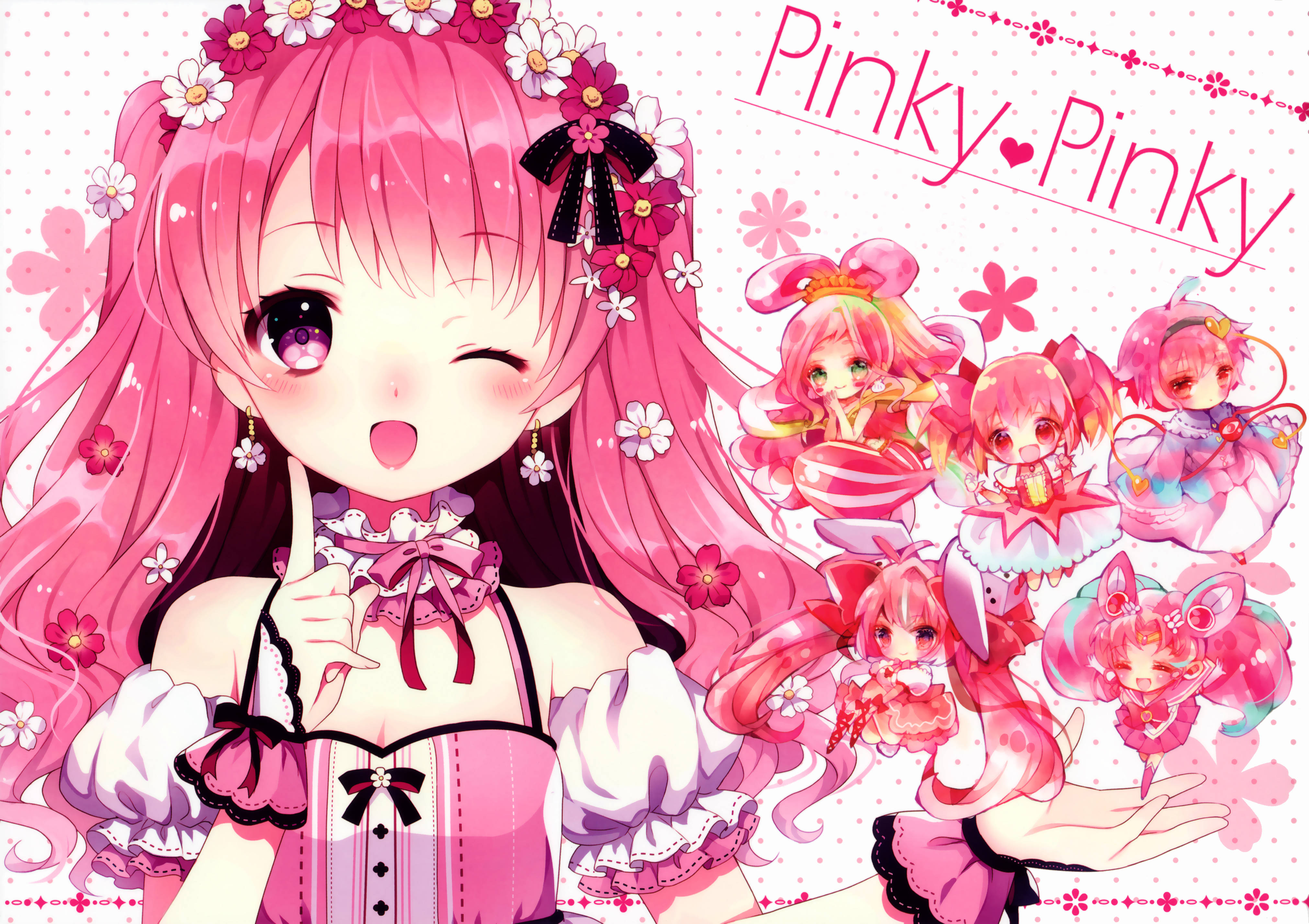 Kielelezo: "Kujumuisha Utamaduni wa Kawaii – Aesthetic ya Pink Anime ya Hikaru Usada." Picha ya Ukuta