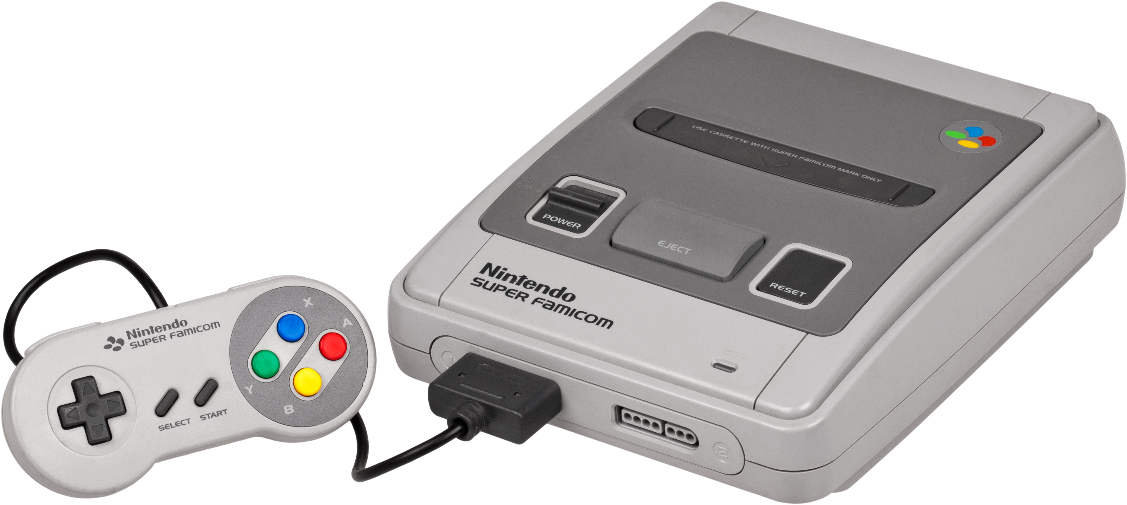 Kifaa cha Super Famicom na Kidhibiti chake Picha ya Ukuta