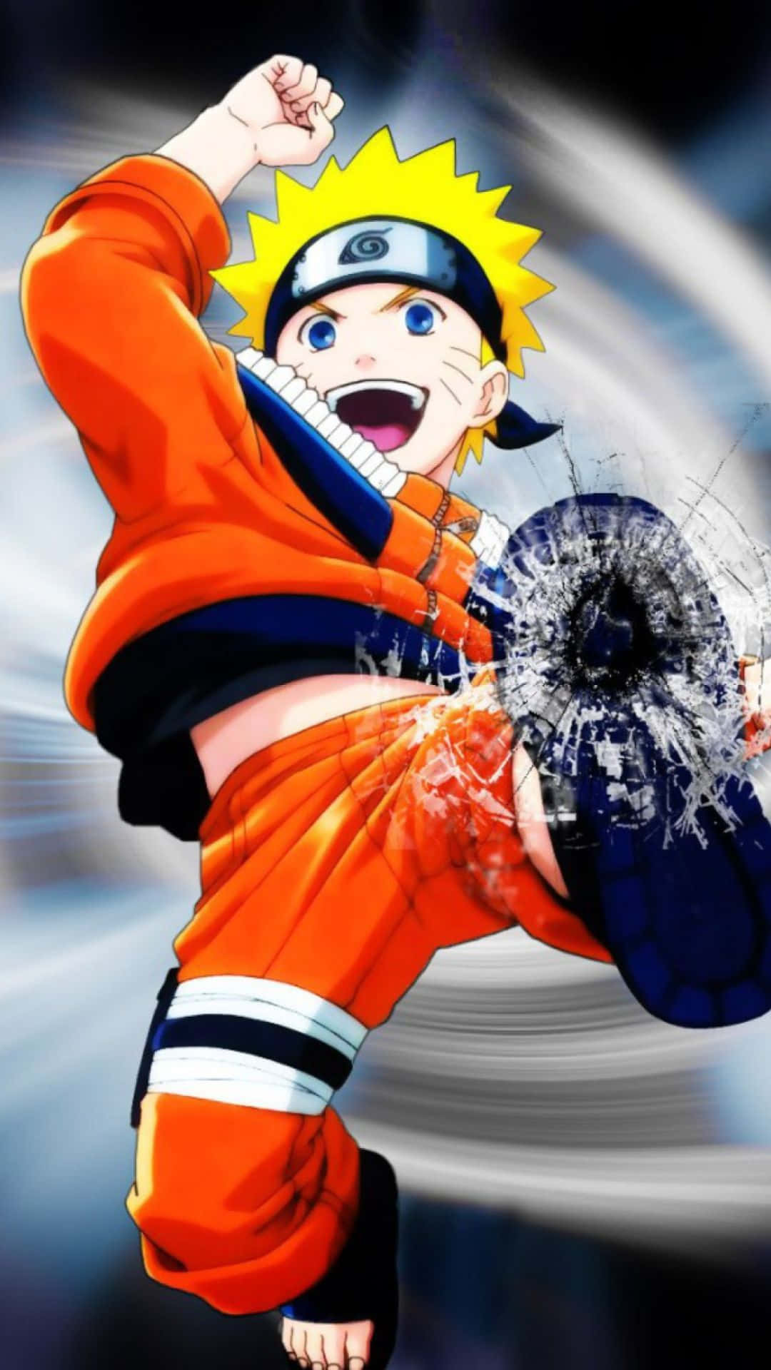 Kifungu: Kutoa Nguvu ya Tails Tisa - Mandhari ya Simu ya Naruto Uzumaki Picha ya Ukuta