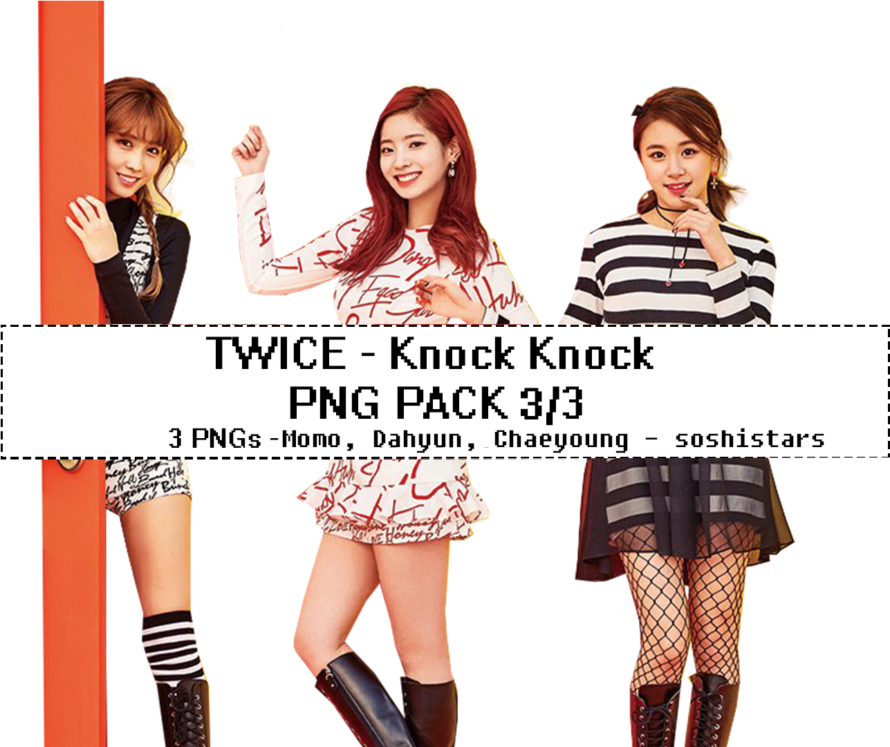 Kifurushi cha Picha za Twice Knock Knock P N G Picha ya Ukuta