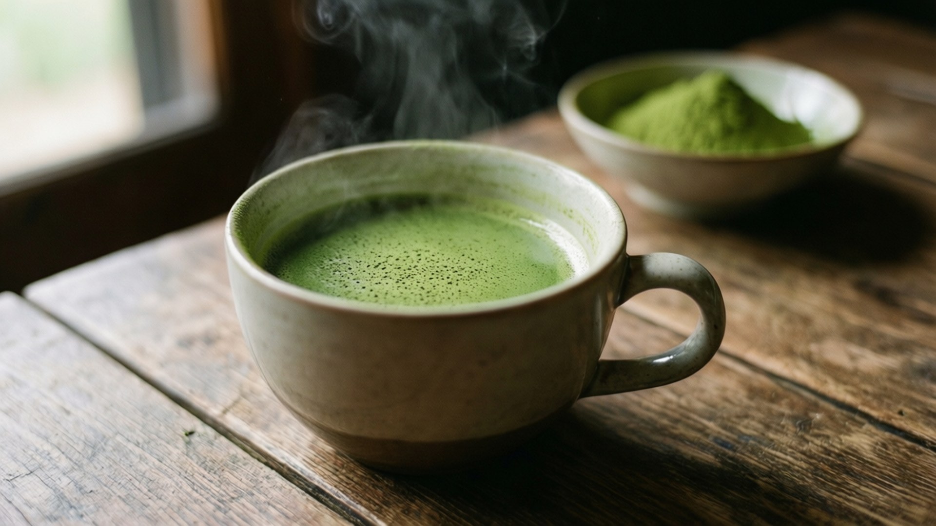 Kikombe cha Chai ya Matcha Picha ya Ukuta