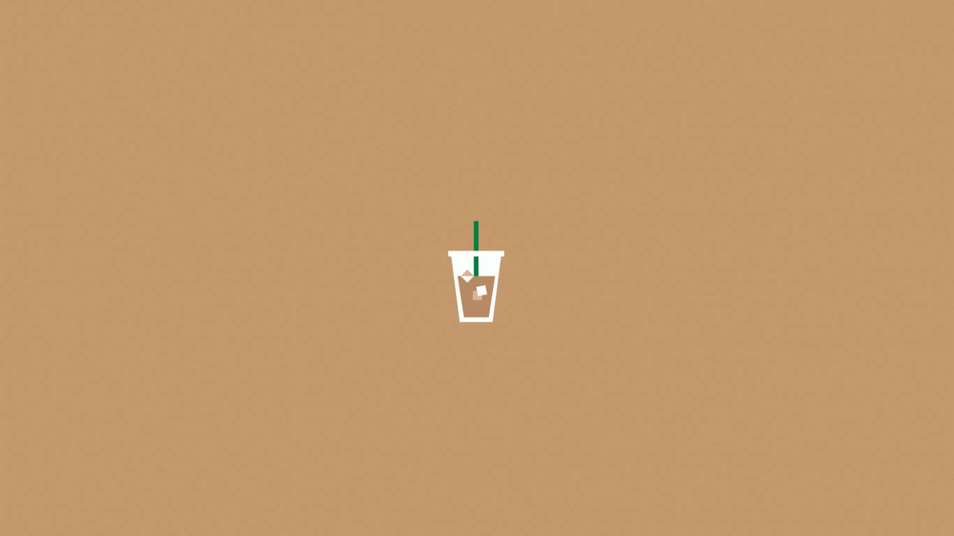 Kikombe cha Mliktea Aesthetic Mac Picha ya Ukuta