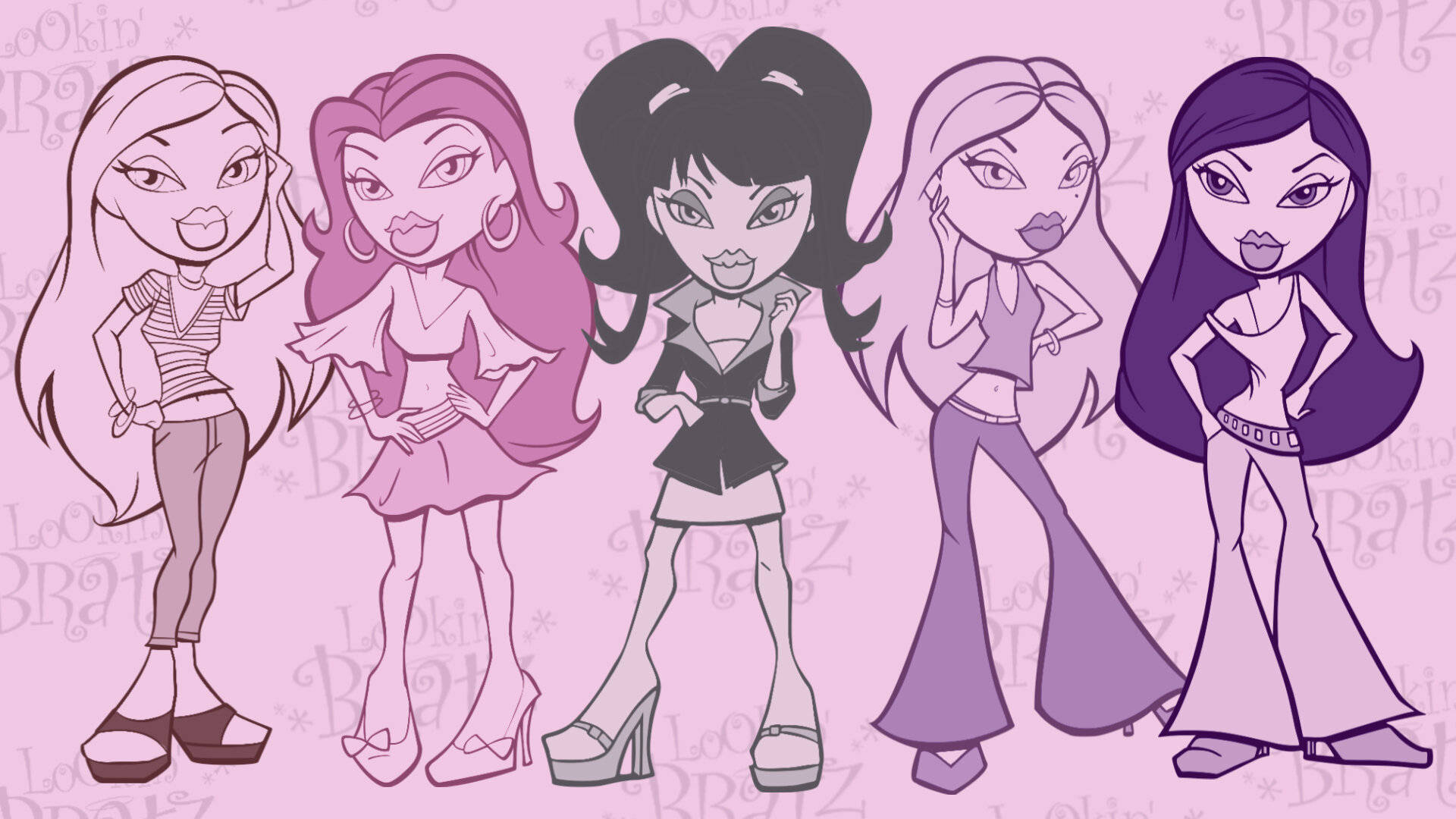 Kikundi cha Muziki cha Bratz Aesthetic Picha ya Ukuta