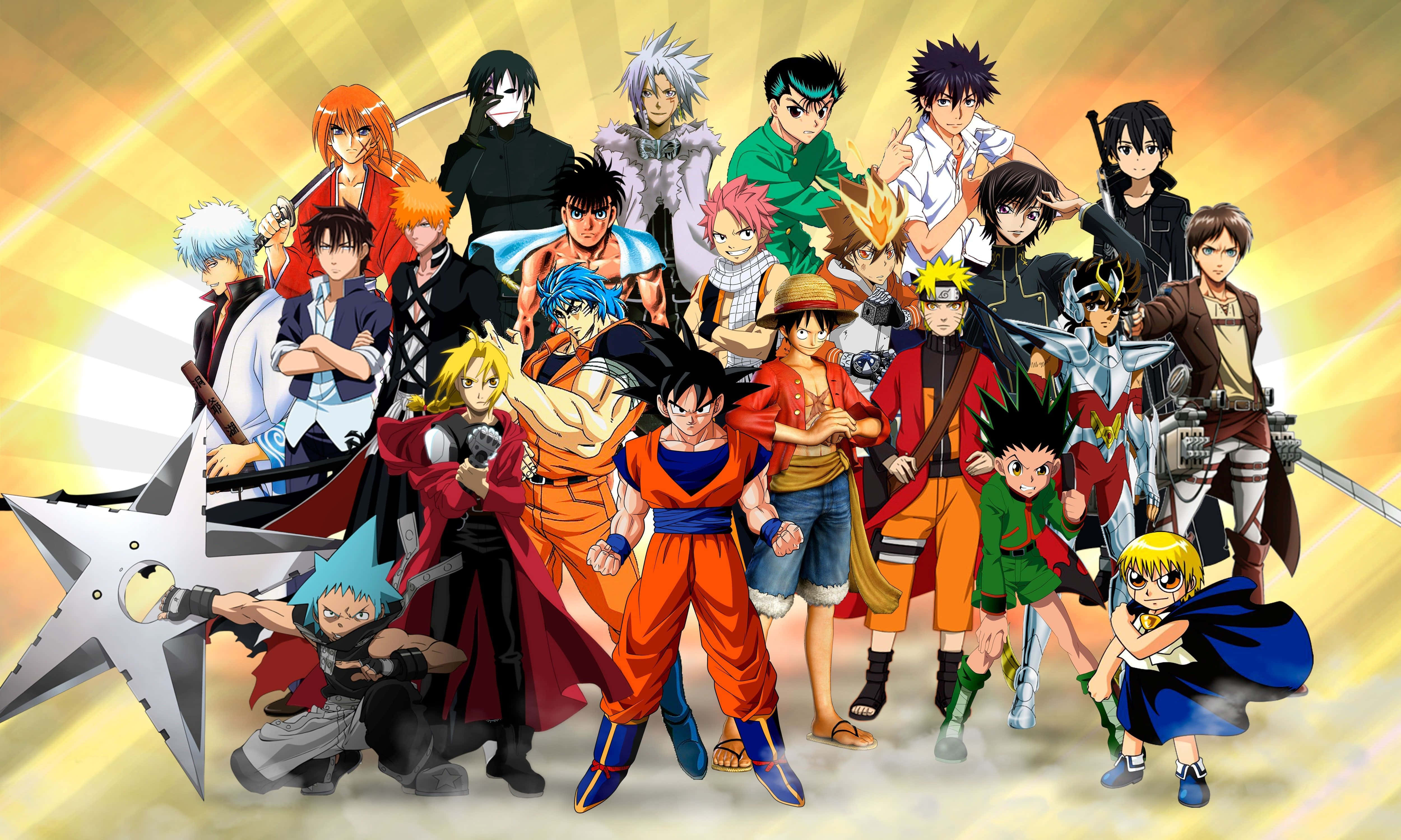 Kikundi cha Shonen Anime Picha ya Ukuta